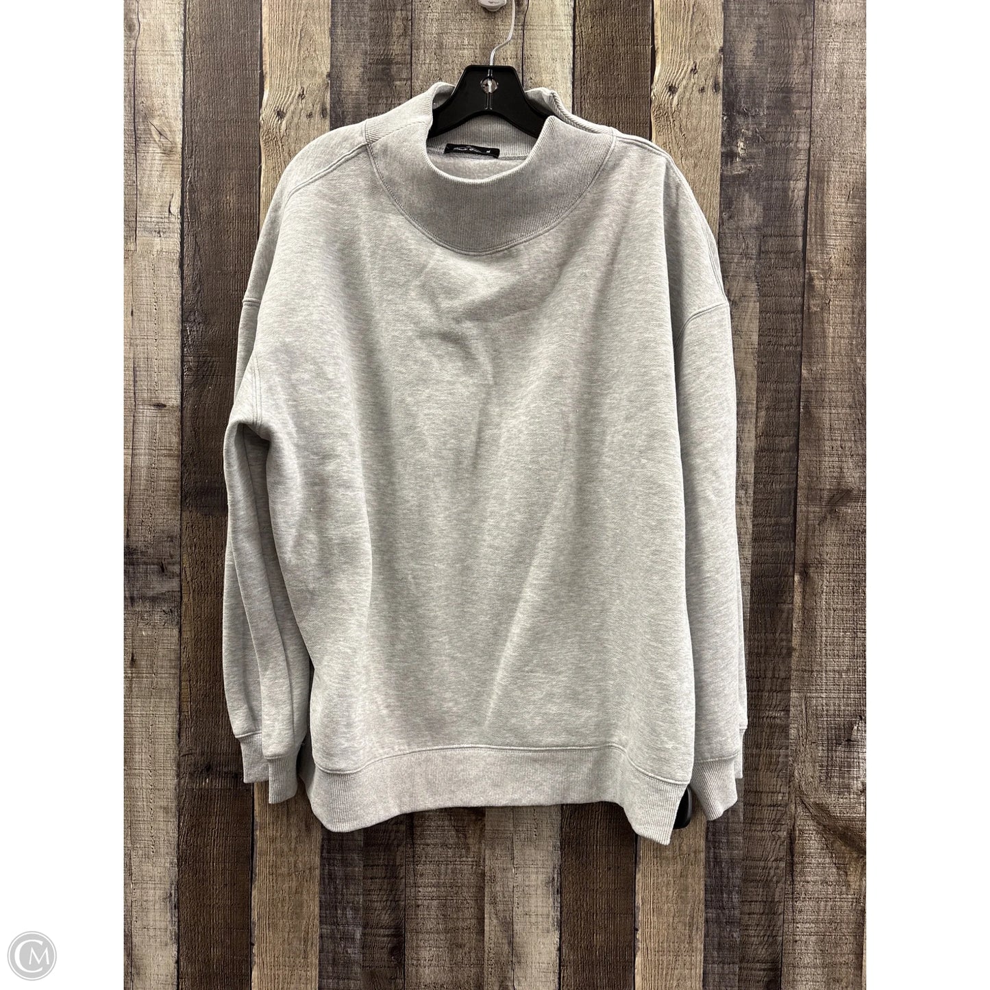 Sweatshirt Crewneck By Trendy Queen In Grey, Size: Xl