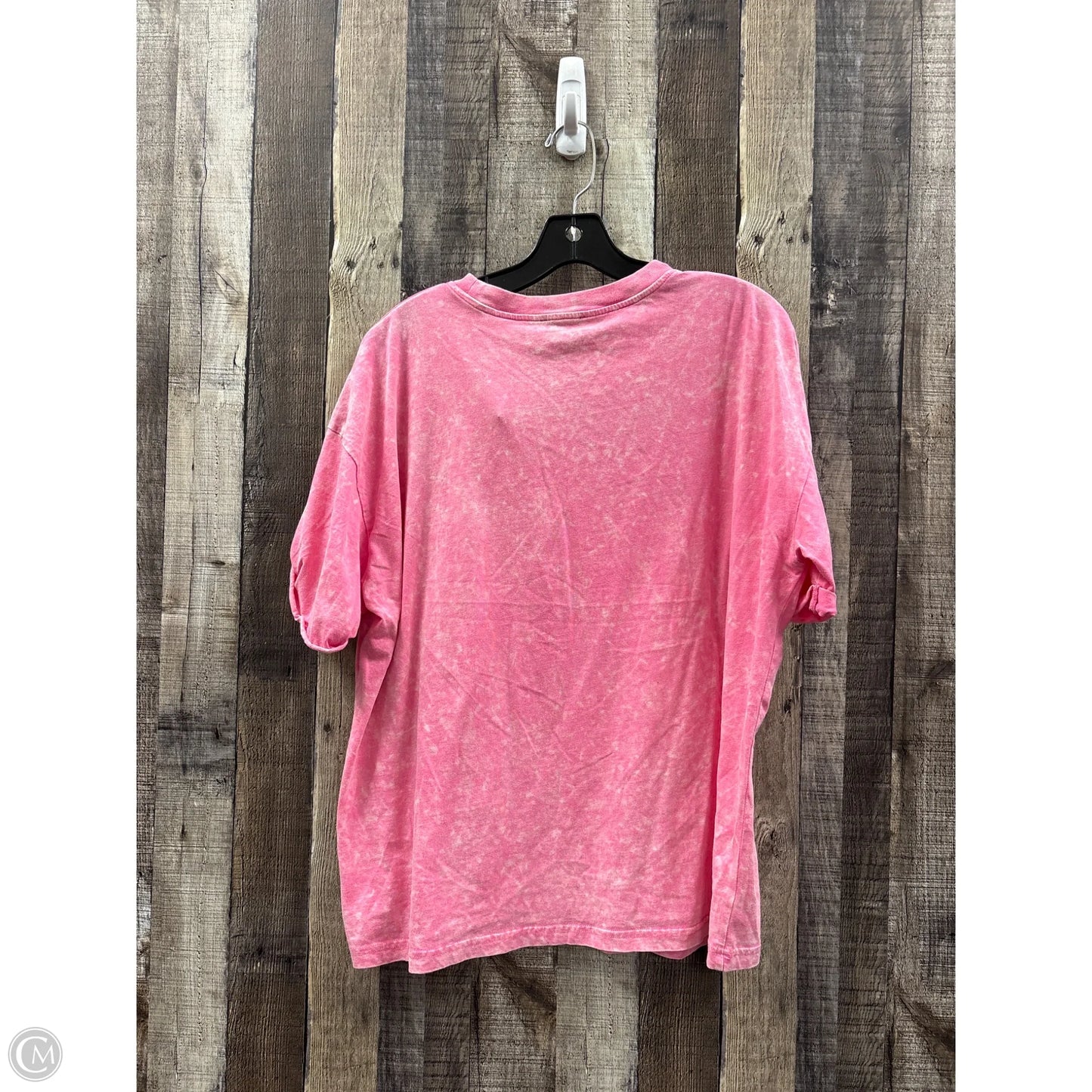 Top Short Sleeve By Zutter In Pink, Size: M
