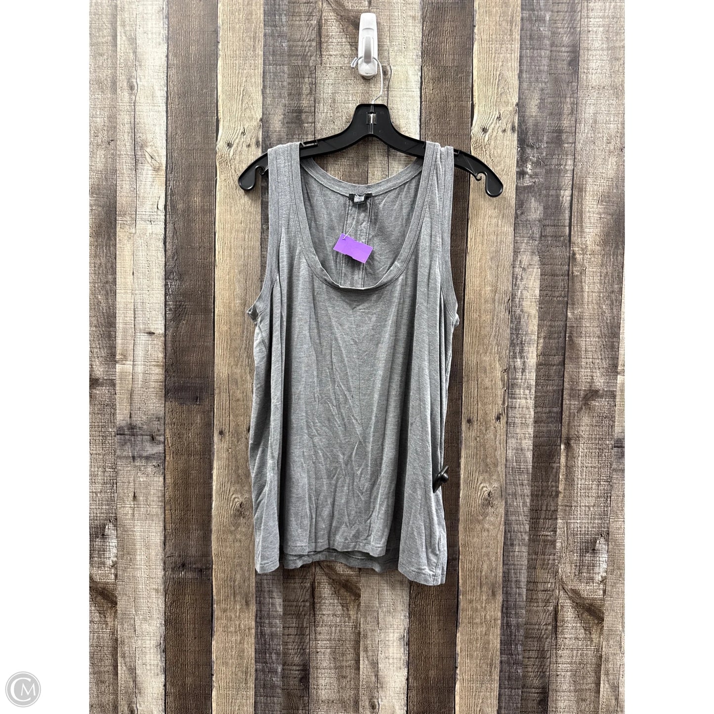 Top Sleeveless By Express In Grey, Size: L