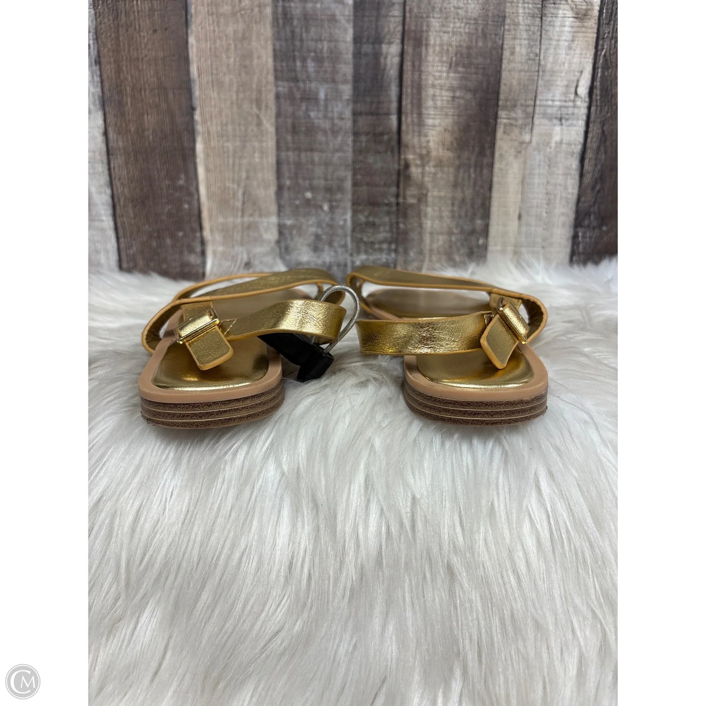 Sandals Flats By Lane Bryant In Gold, Size: 7