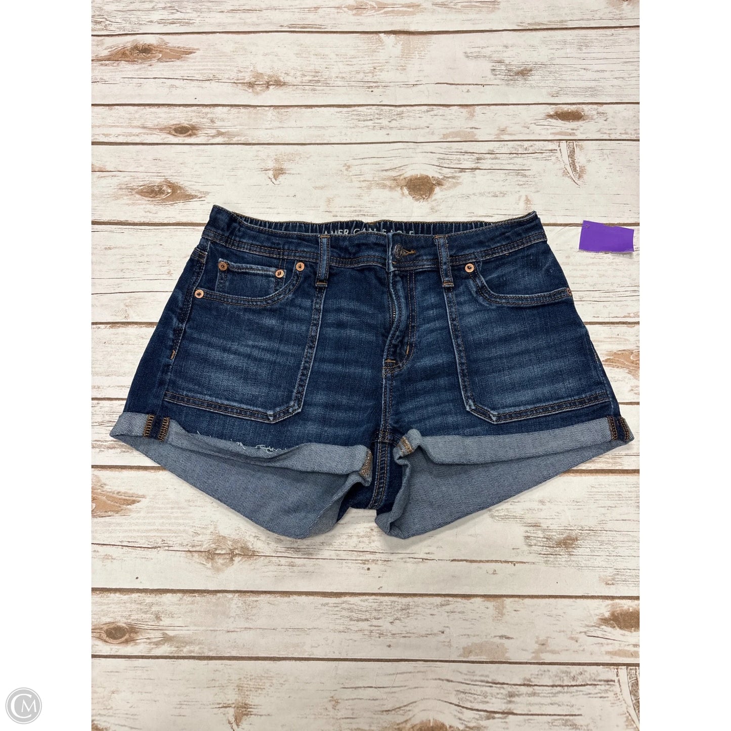 Shorts By American Eagle In Blue Denim, Size: 2