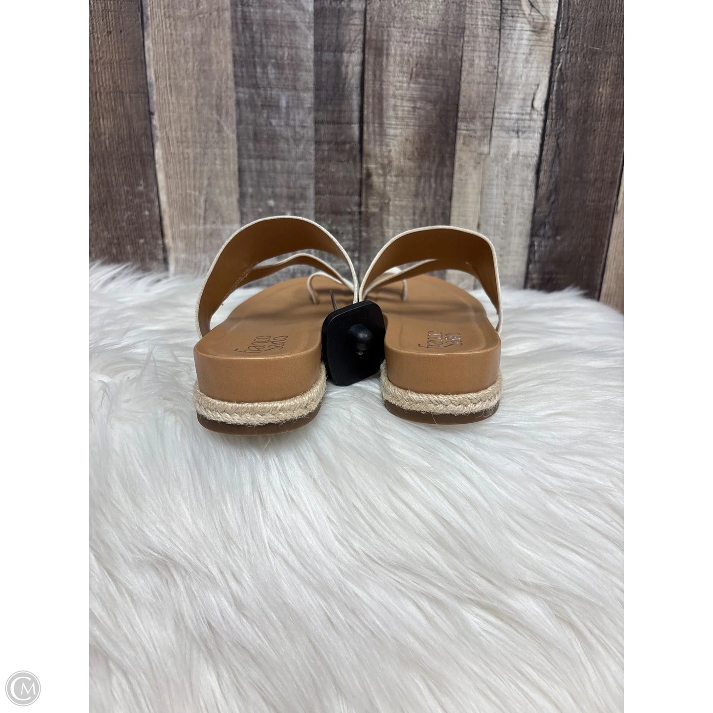 Sandals Flats By Franco Sarto In Brown & Cream, Size: 7.5