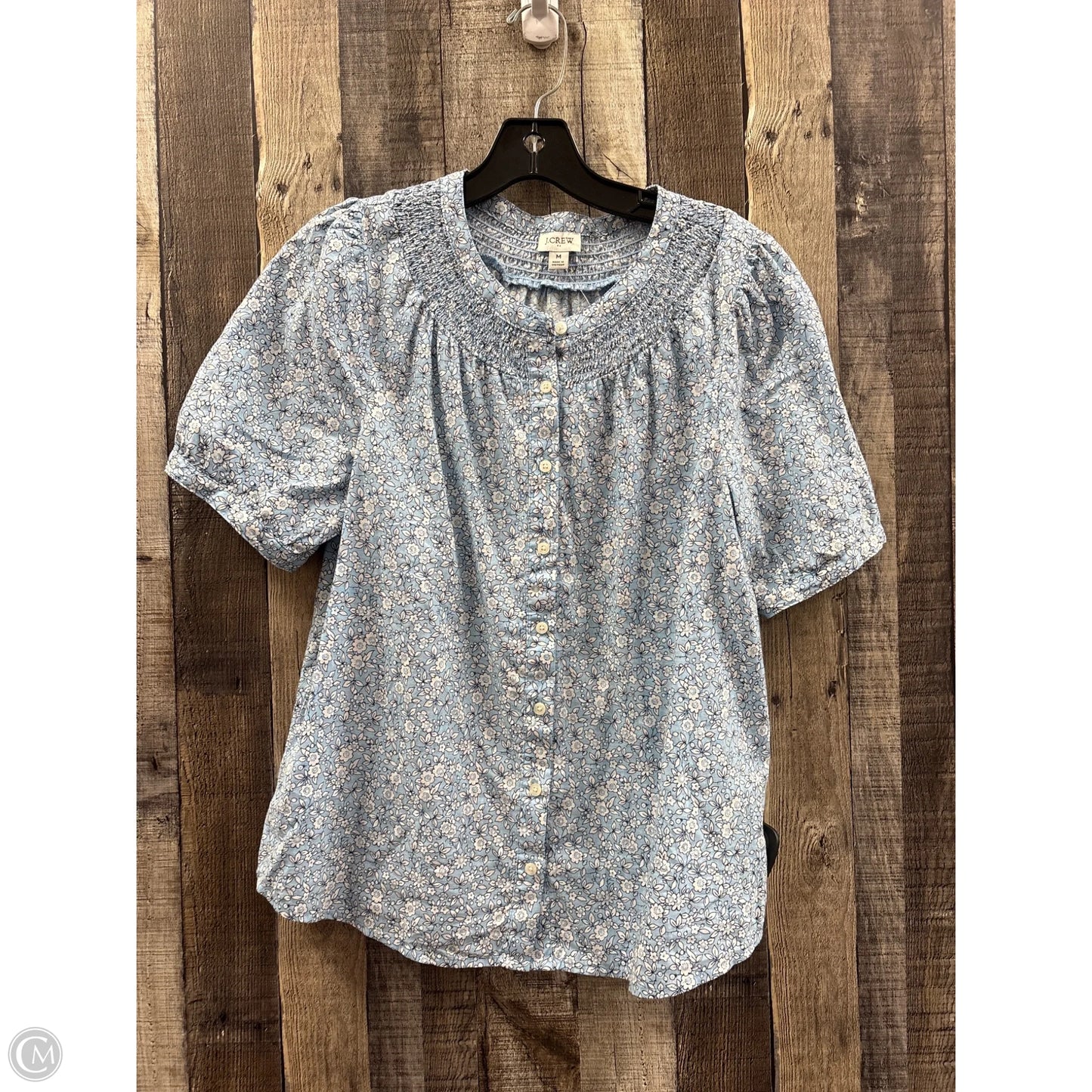Top Short Sleeve By J. Crew In Blue, Size: M