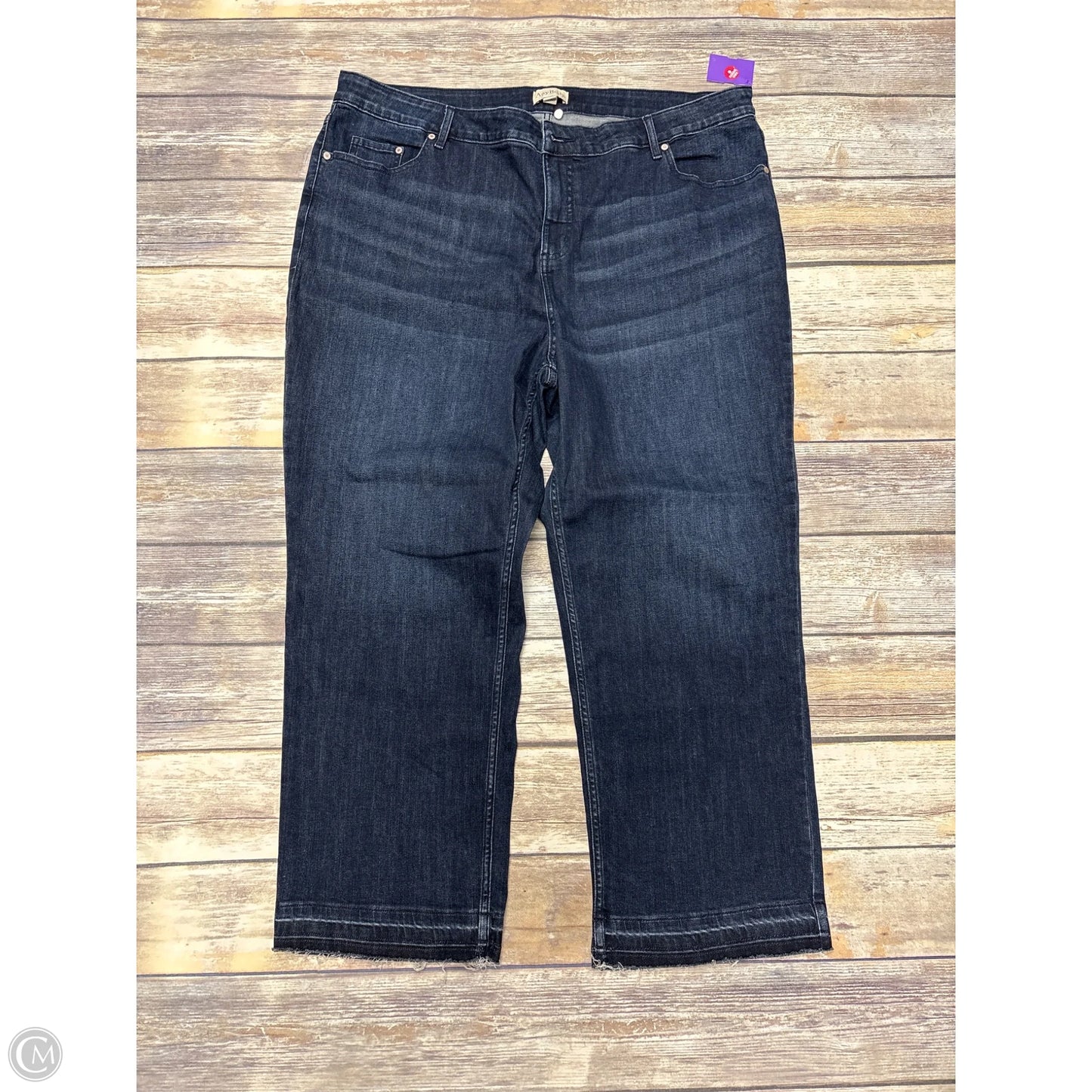 Jeans Straight By Any Body In Blue Denim, Size: 20
