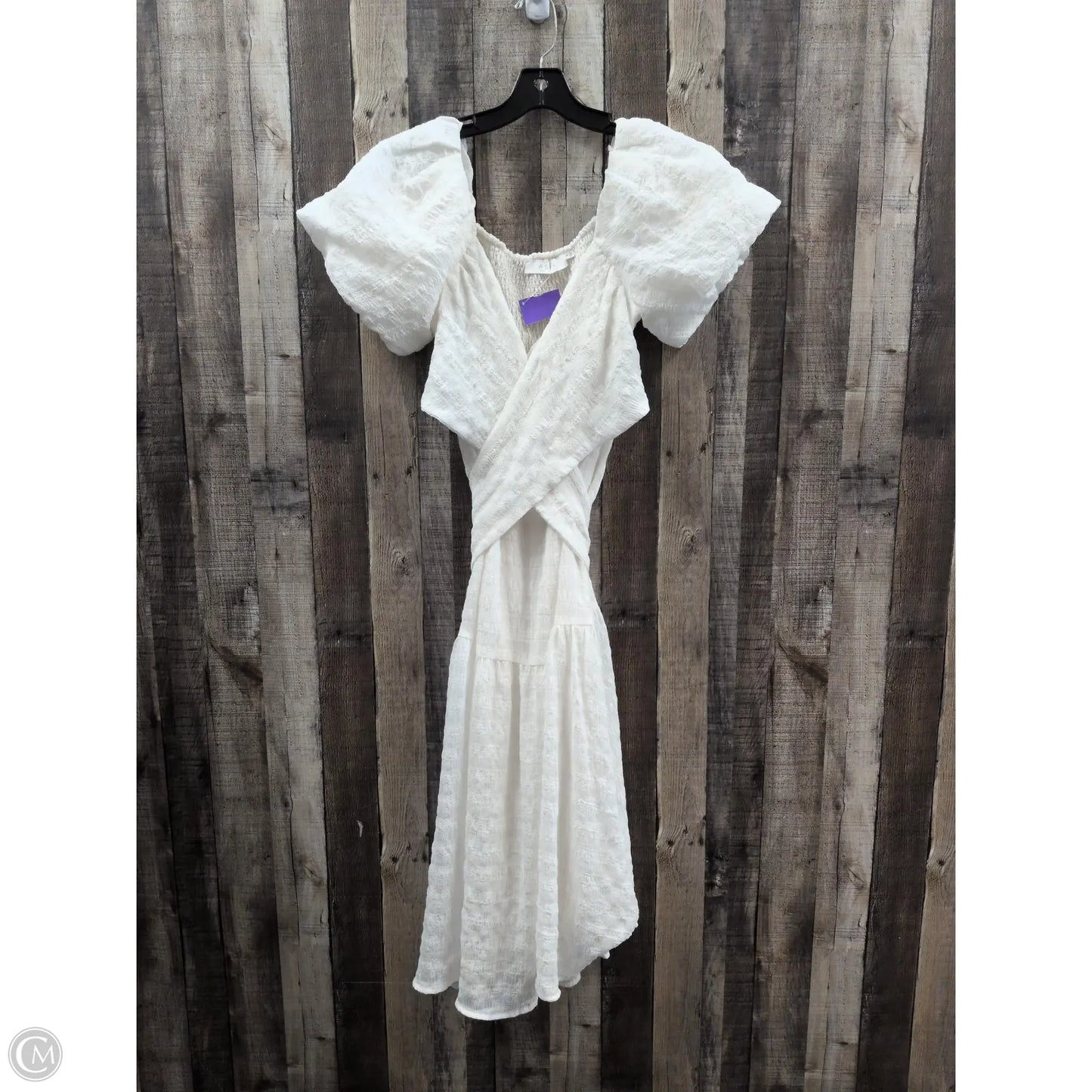 Dress Casual Midi By Astr In White, Size: S