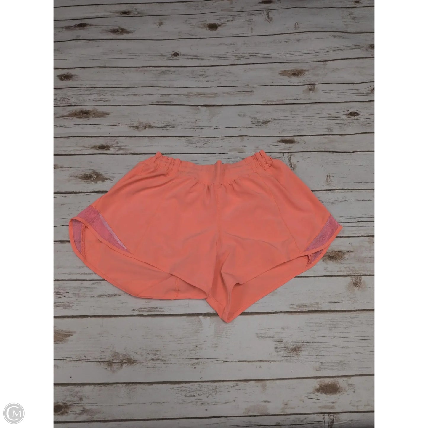 Athletic Shorts By Lululemon In Orange, Size: 10