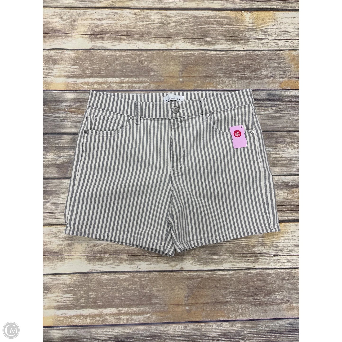 Shorts By Loft In Striped Pattern, Size: 6