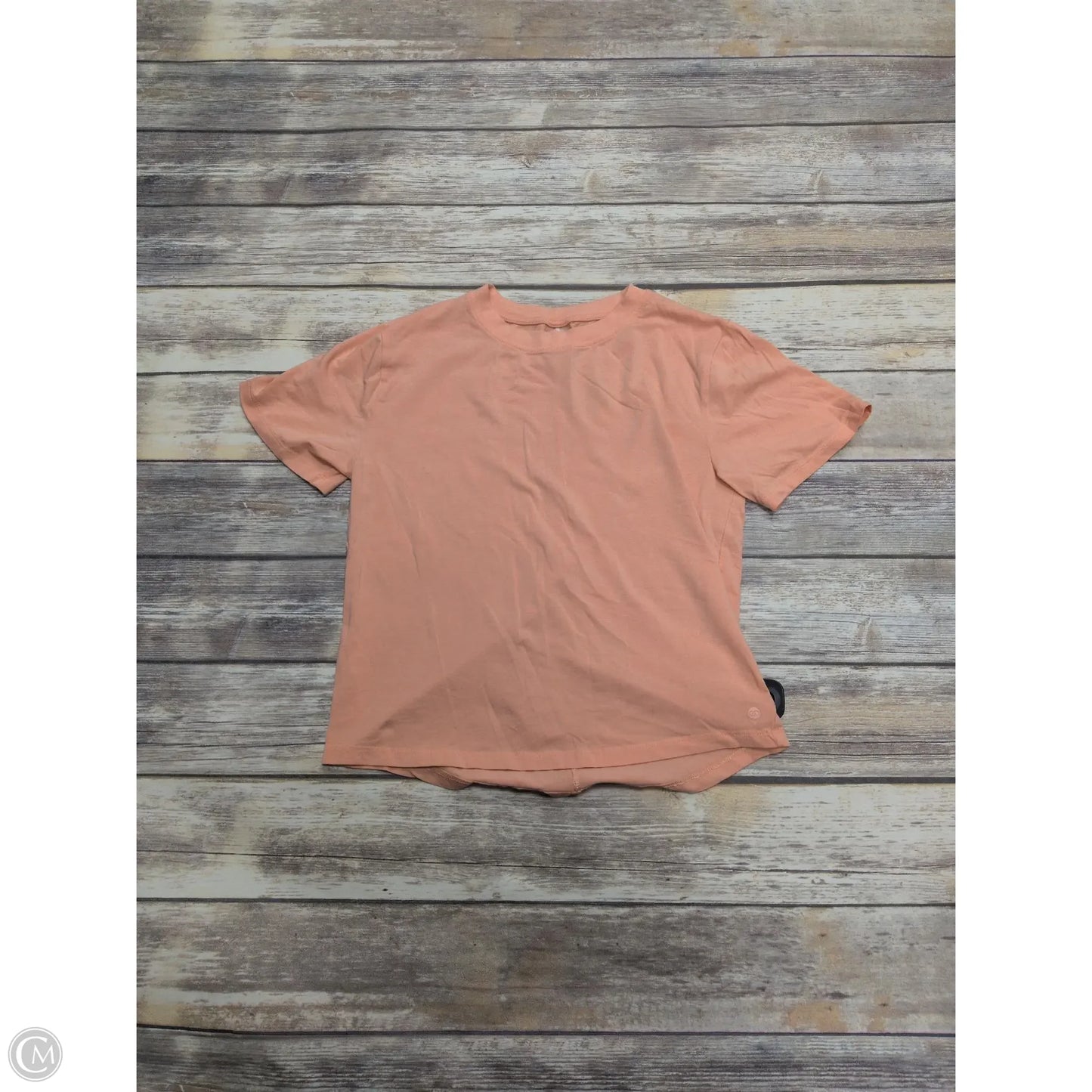 Top Short Sleeve Basic By Calia In Peach, Size: S