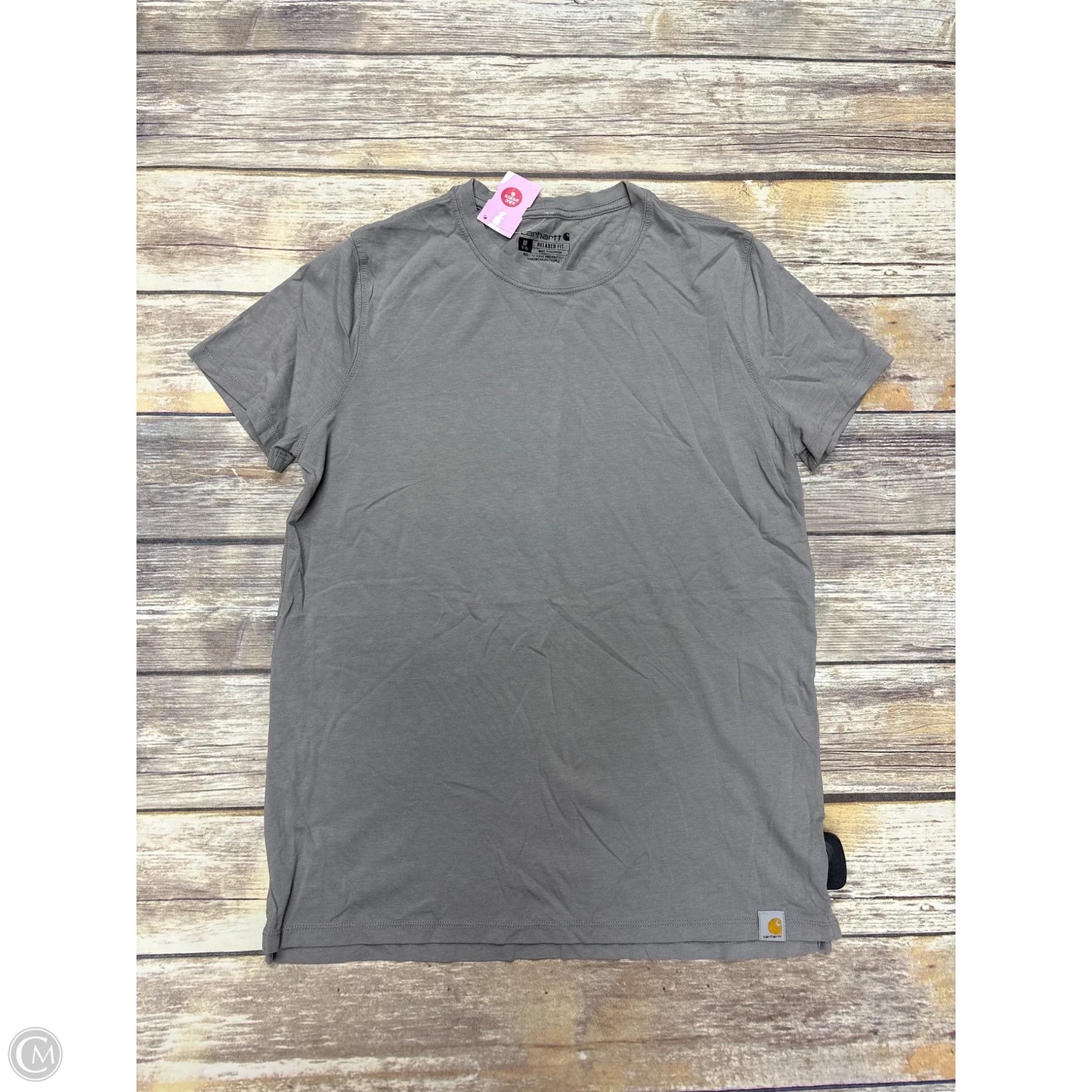 Top Short Sleeve Basic By Carhartt In Grey, Size: M