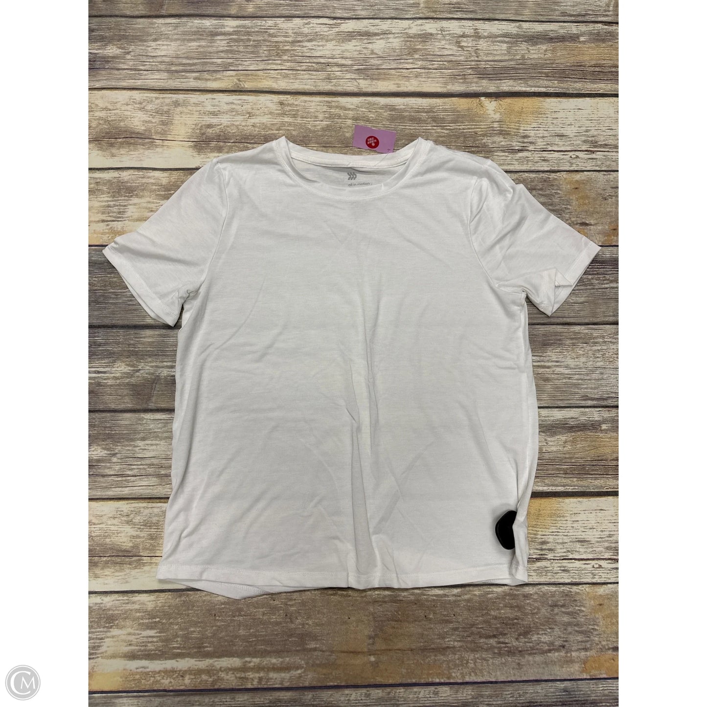 Athletic Top Short Sleeve By All In Motion In White, Size: S