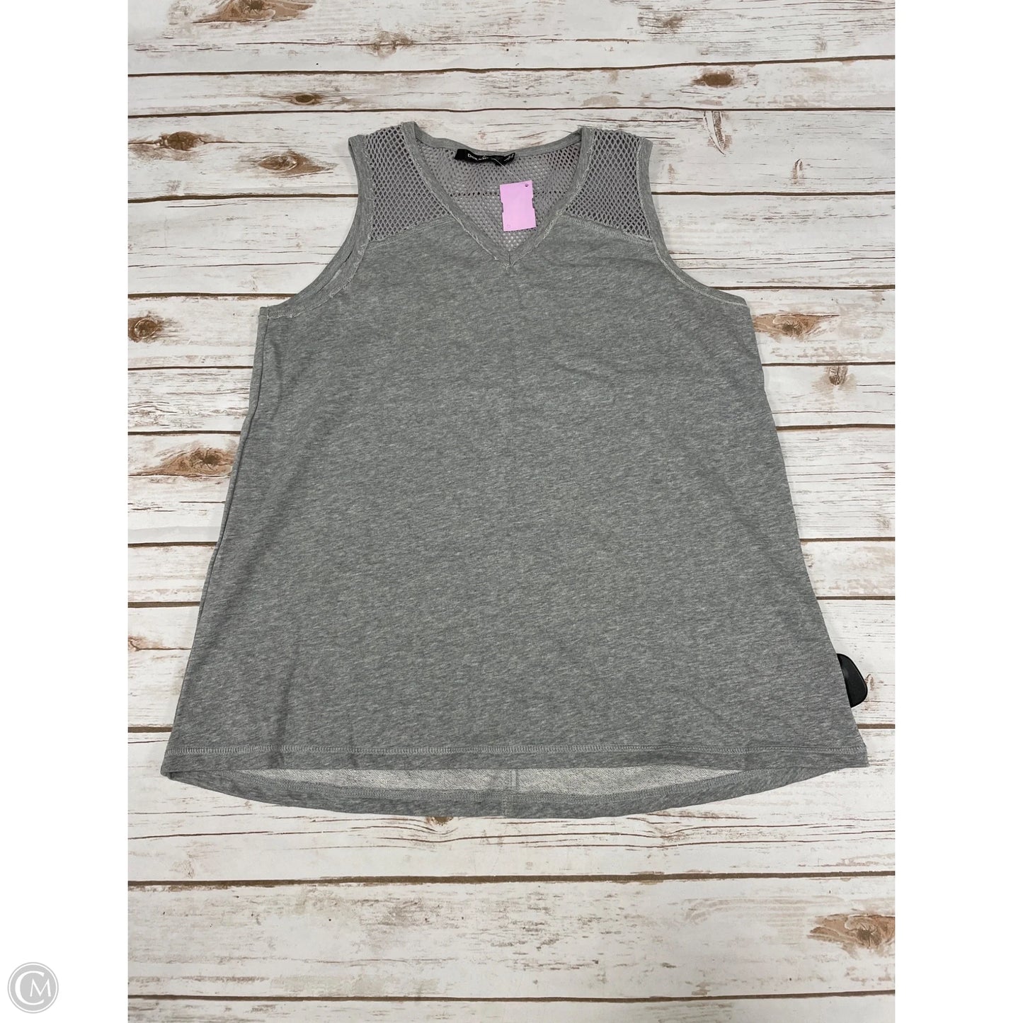 Top Sleeveless By Doe & Rae In Grey, Size: L
