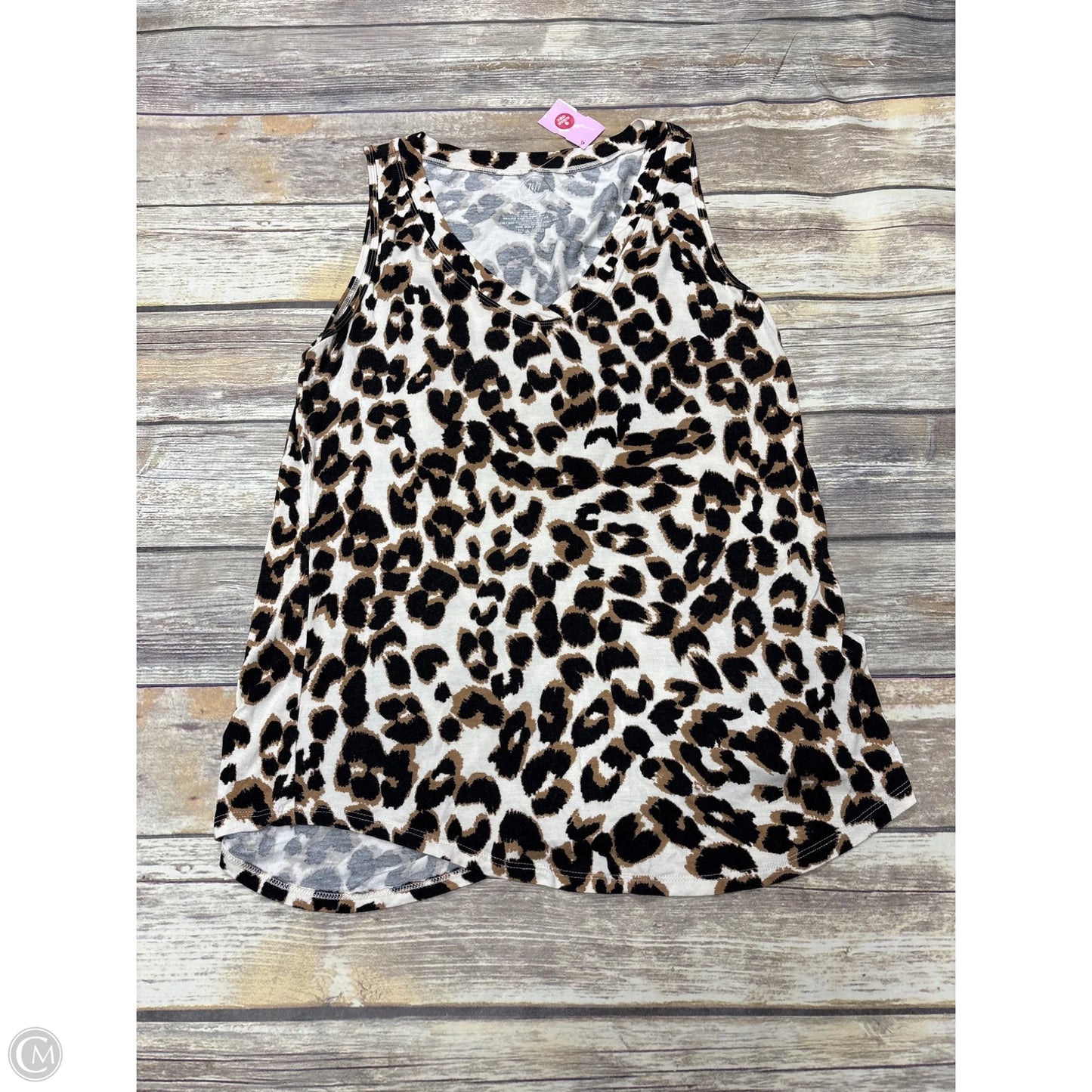 Top Sleeveless By Maurices In Animal Print, Size: M