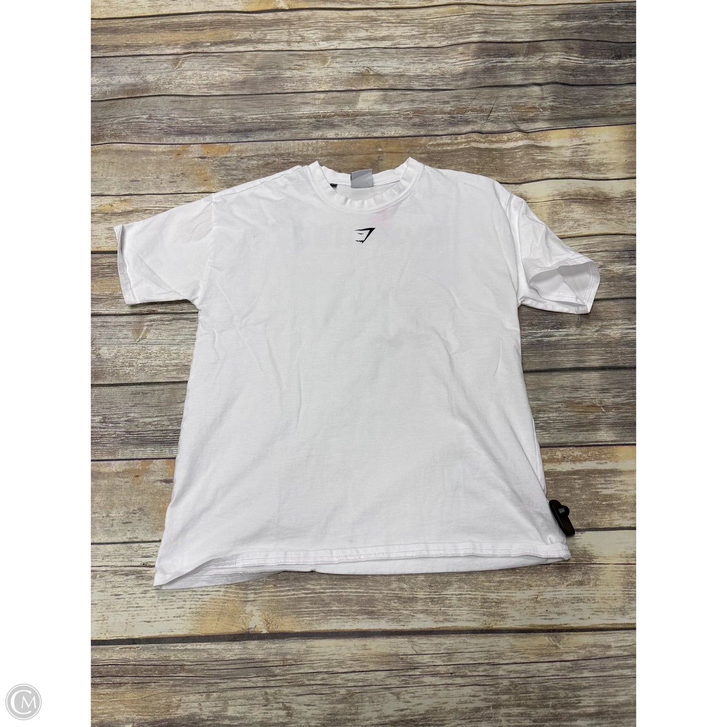 Athletic Top Short Sleeve By Gym Shark In White, Size: S