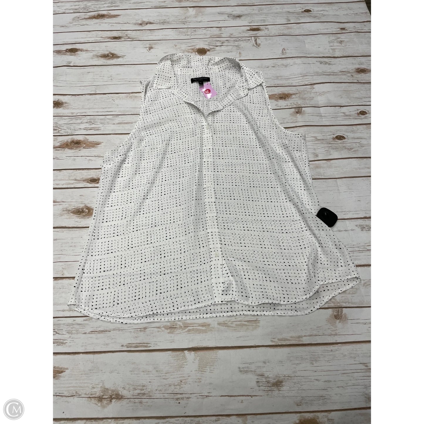 Top Sleeveless By Banana Republic In Polkadot Pattern, Size: Xl