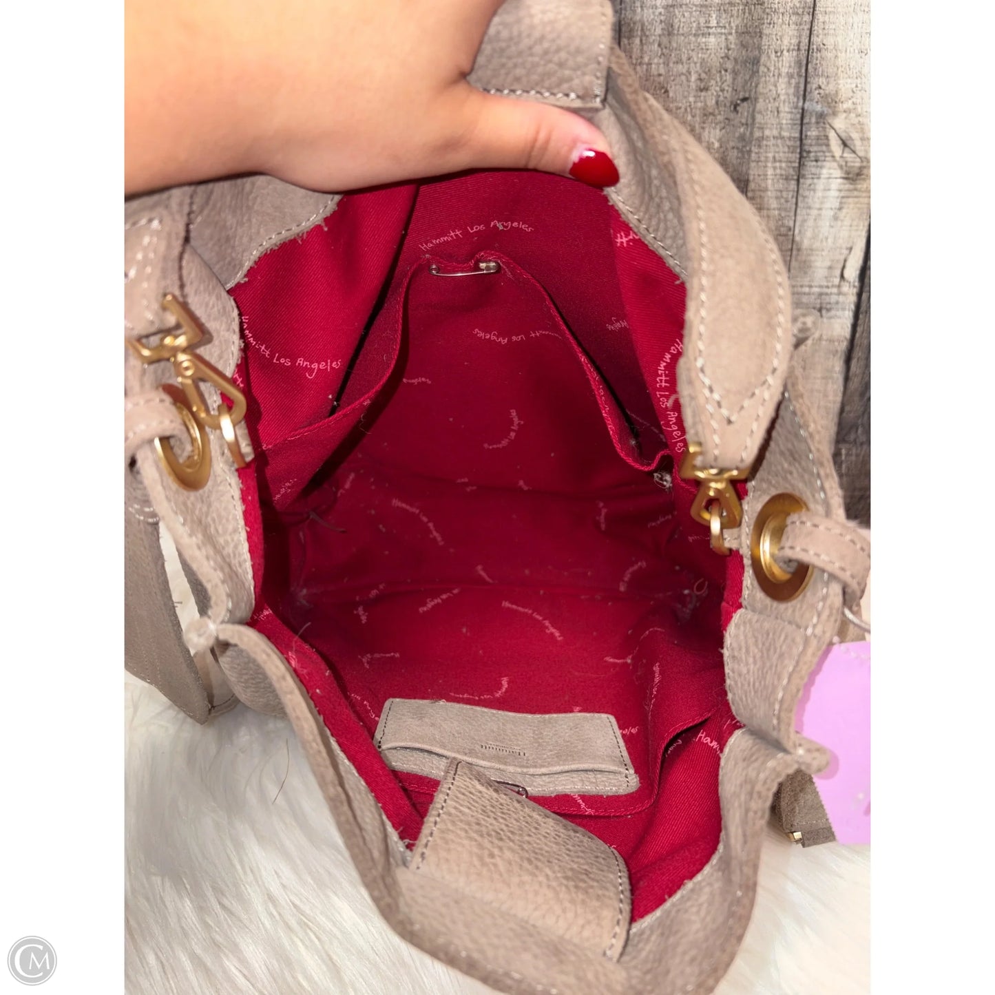 Crossbody Leather By Hammitt, Size: Large
