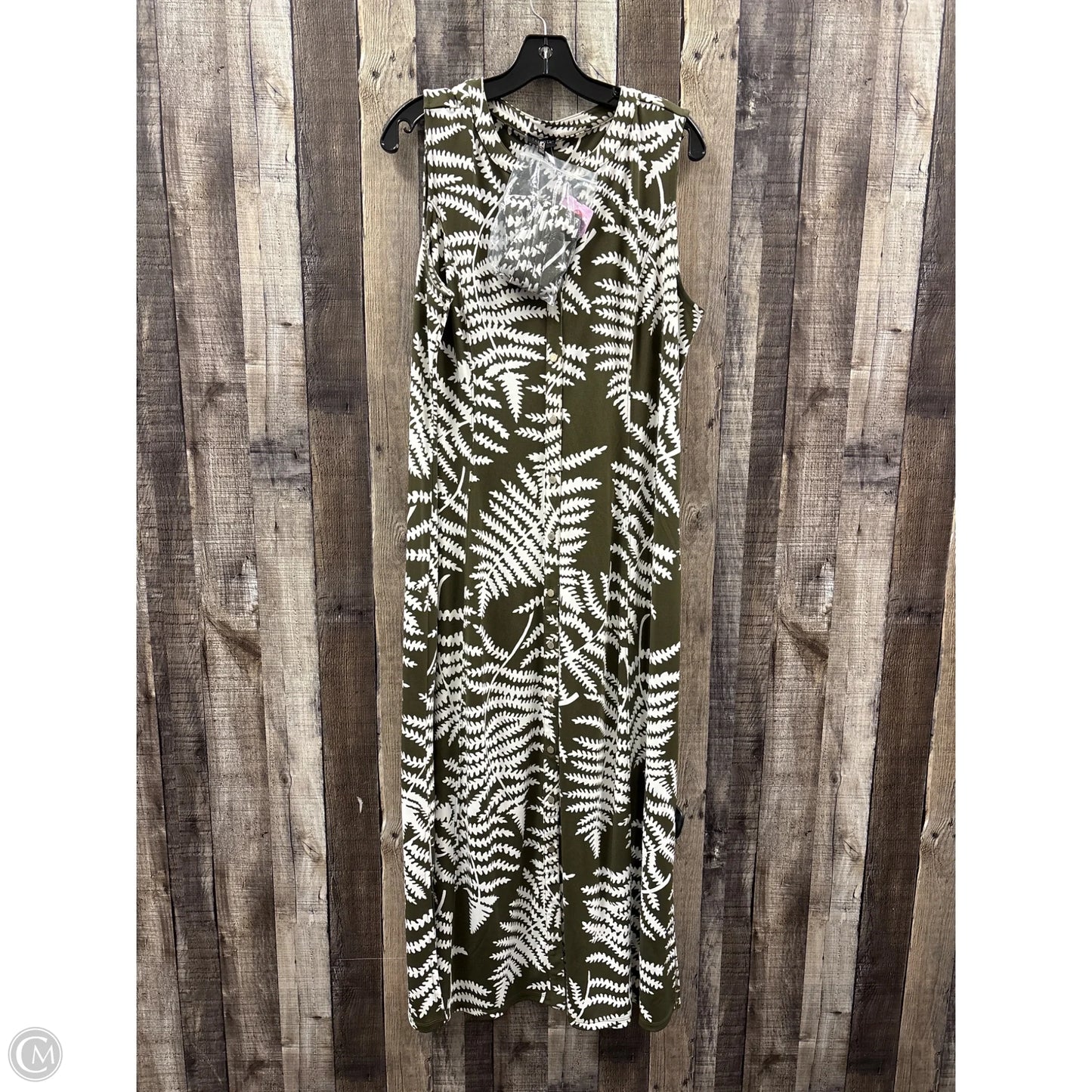 Dress Casual Maxi By Talbots In Green, Size: Xlp