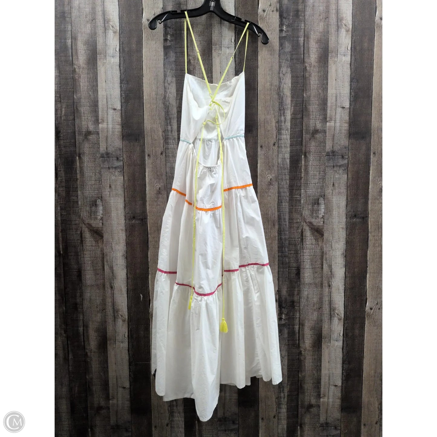 Dress Casual Maxi By Aakaa In White, Size: L