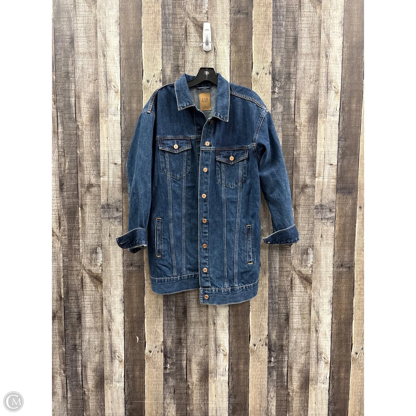 Jacket Denim By Gap In Blue Denim, Size: M