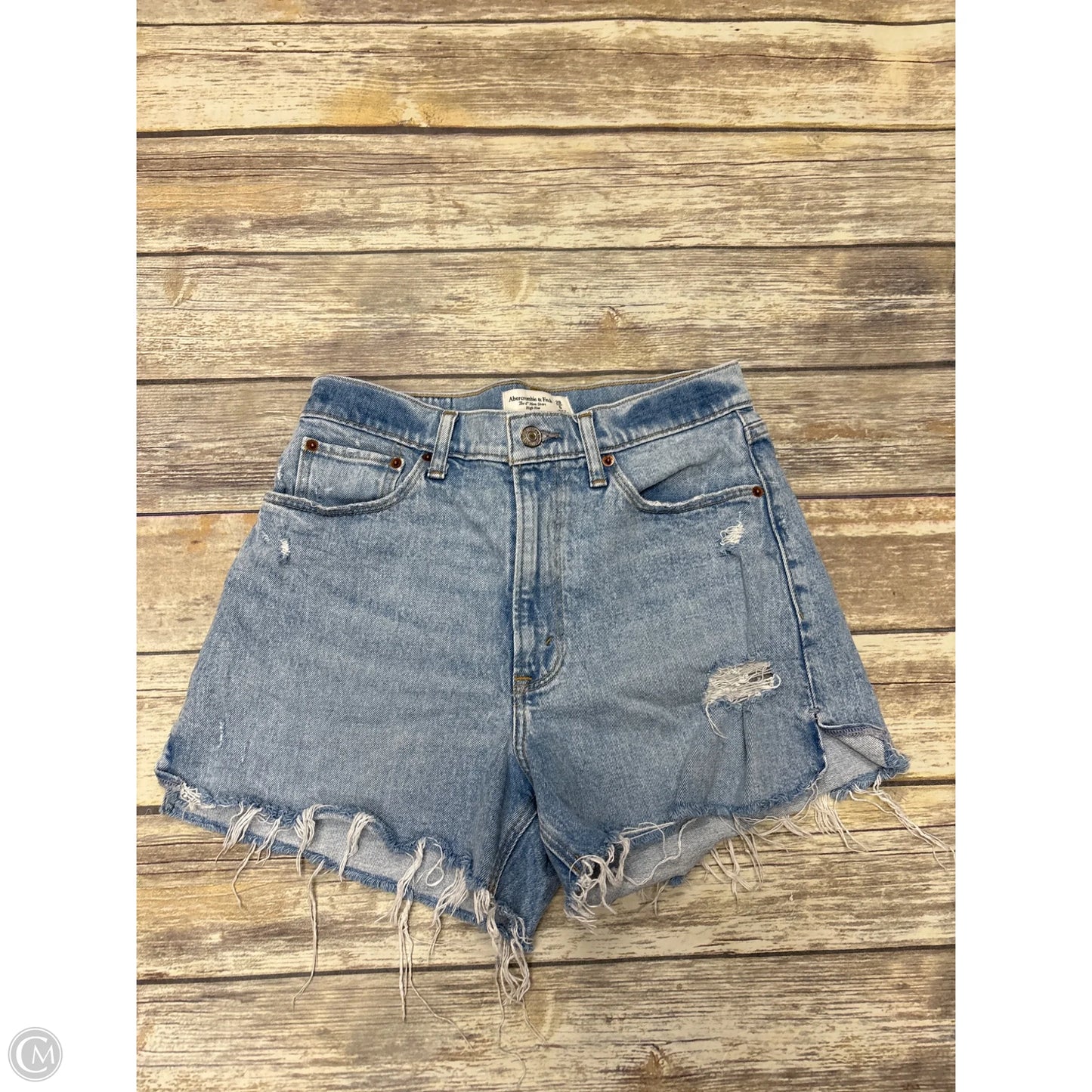 Shorts By Abercrombie And Fitch In Blue Denim, Size: 6