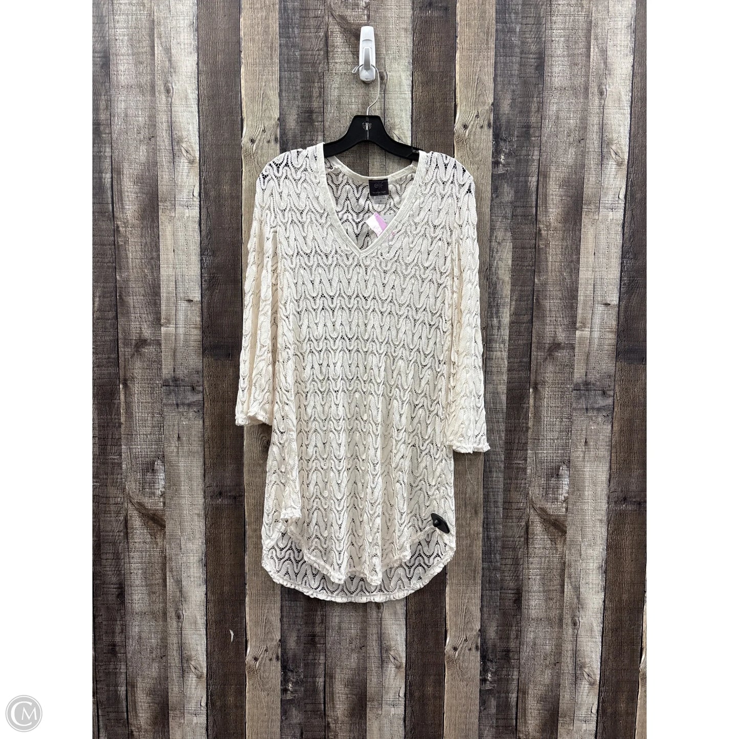 Swimwear Cover-up By Cme In Ivory, Size: S