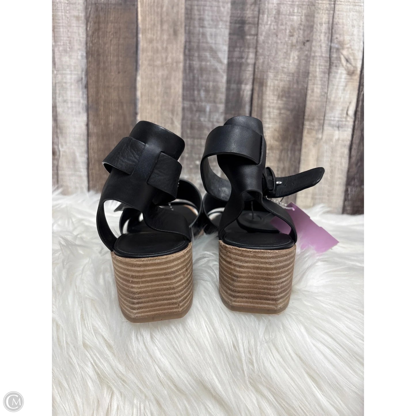 Sandals Heels Block By Vince In Black, Size: 8.5