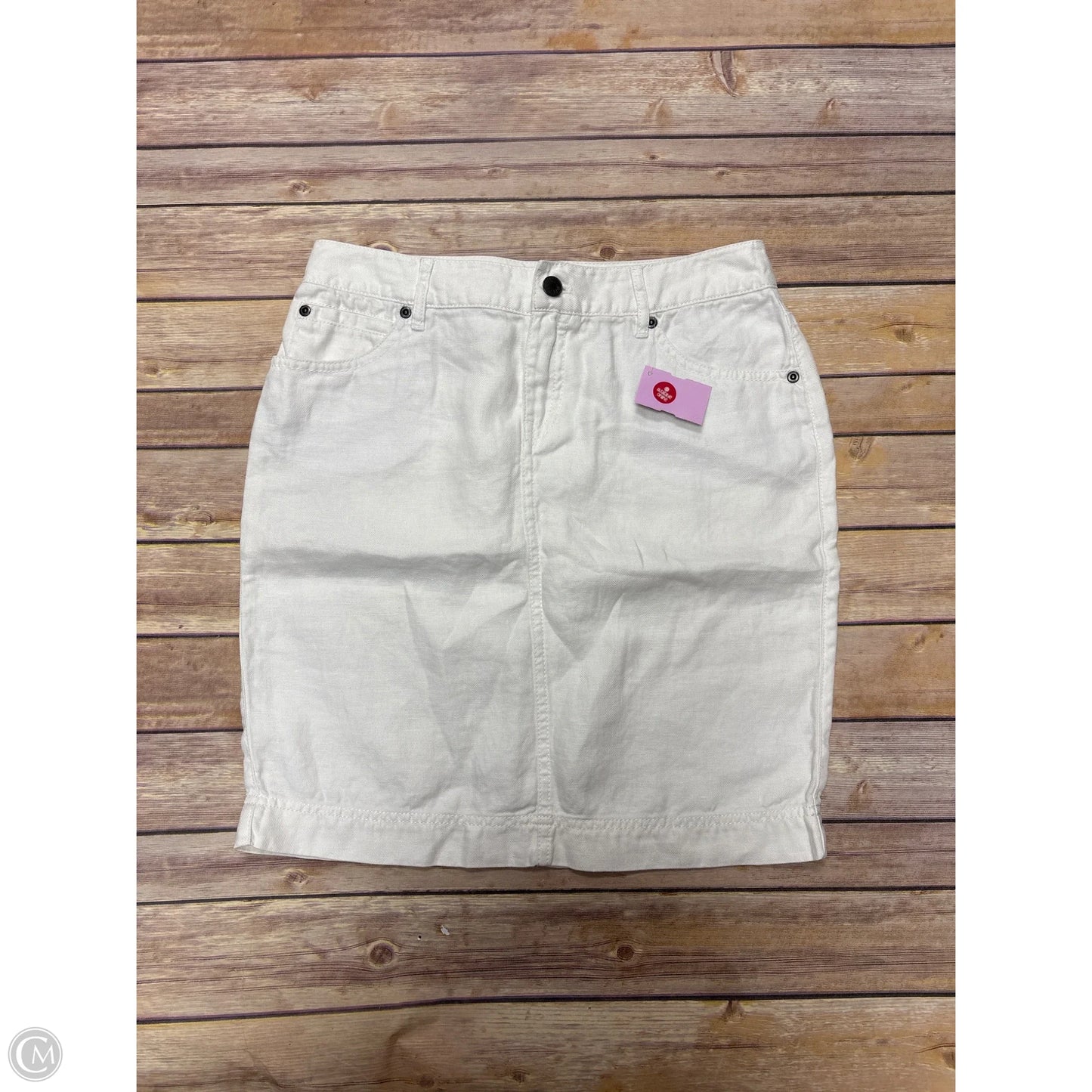 Skirt Mini & Short By J. Jill In White Denim, Size: 2