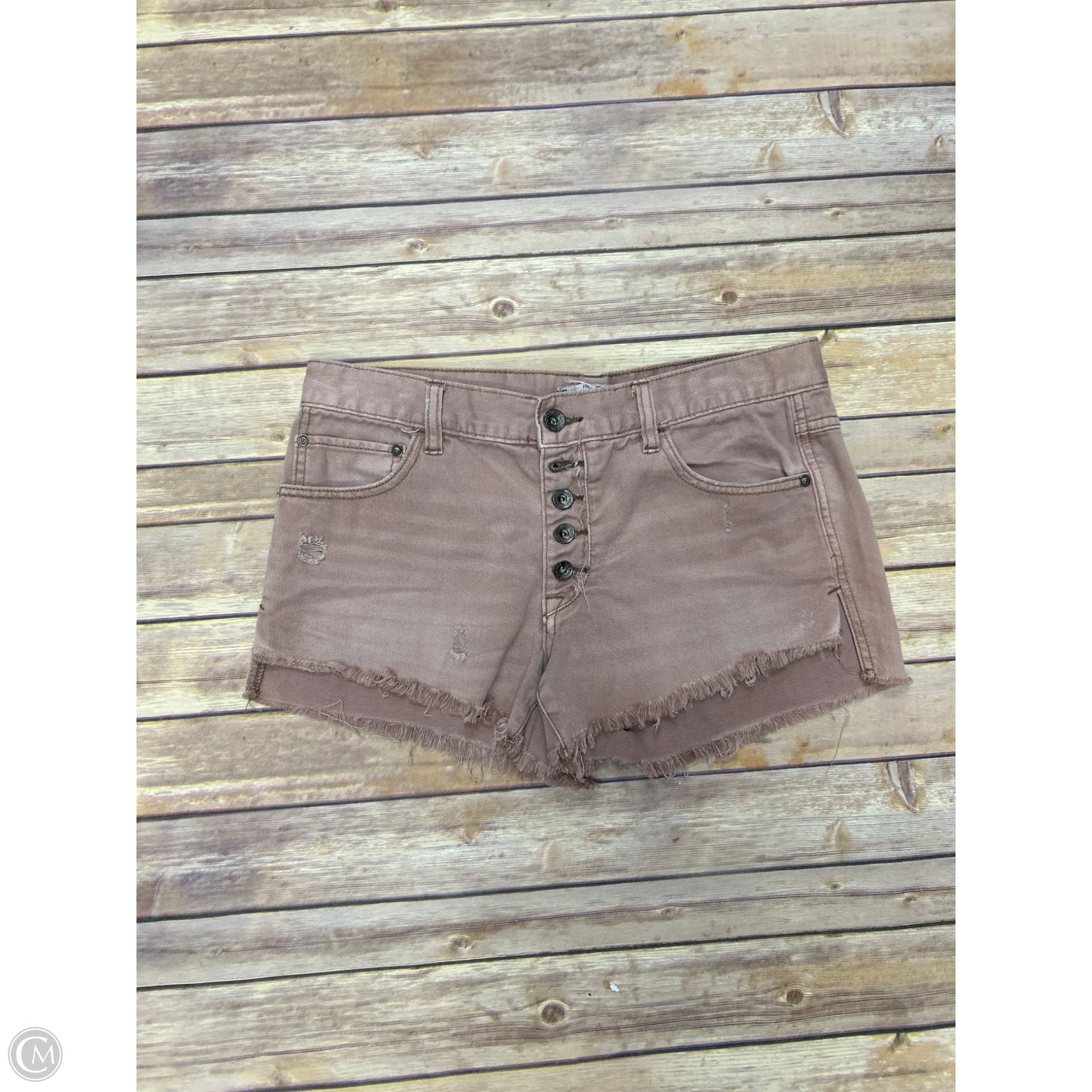 Shorts By Free People In Pink Denim, Size: 4