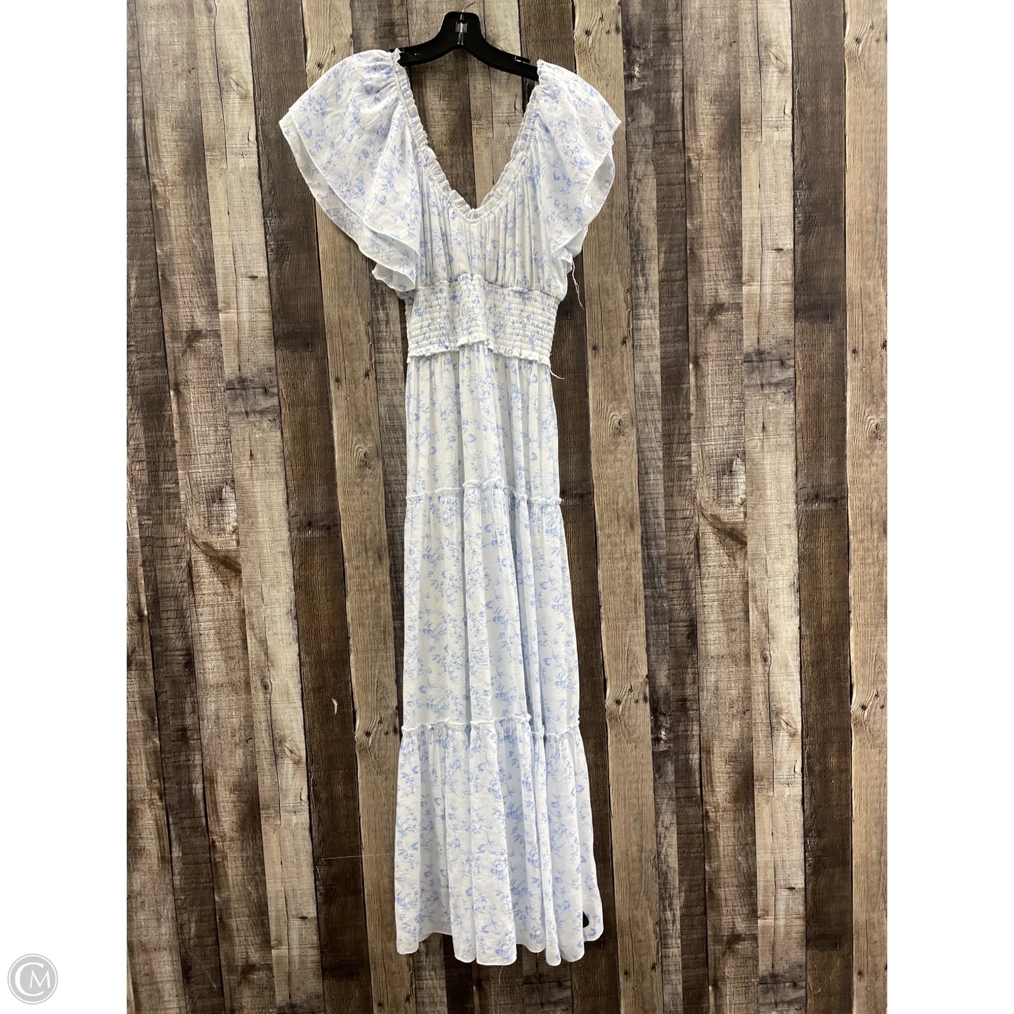 Dress Casual Maxi By Altard State In Blue & White, Size: S