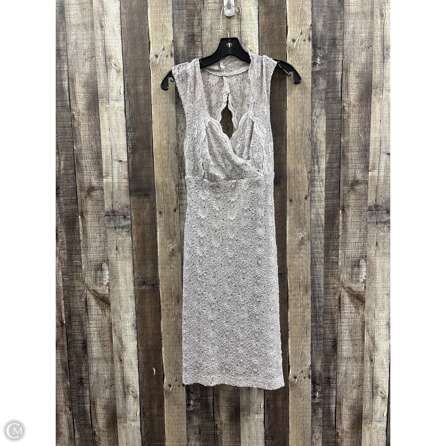 Dress Party Short By Connected Apparel In Silver, Size: S