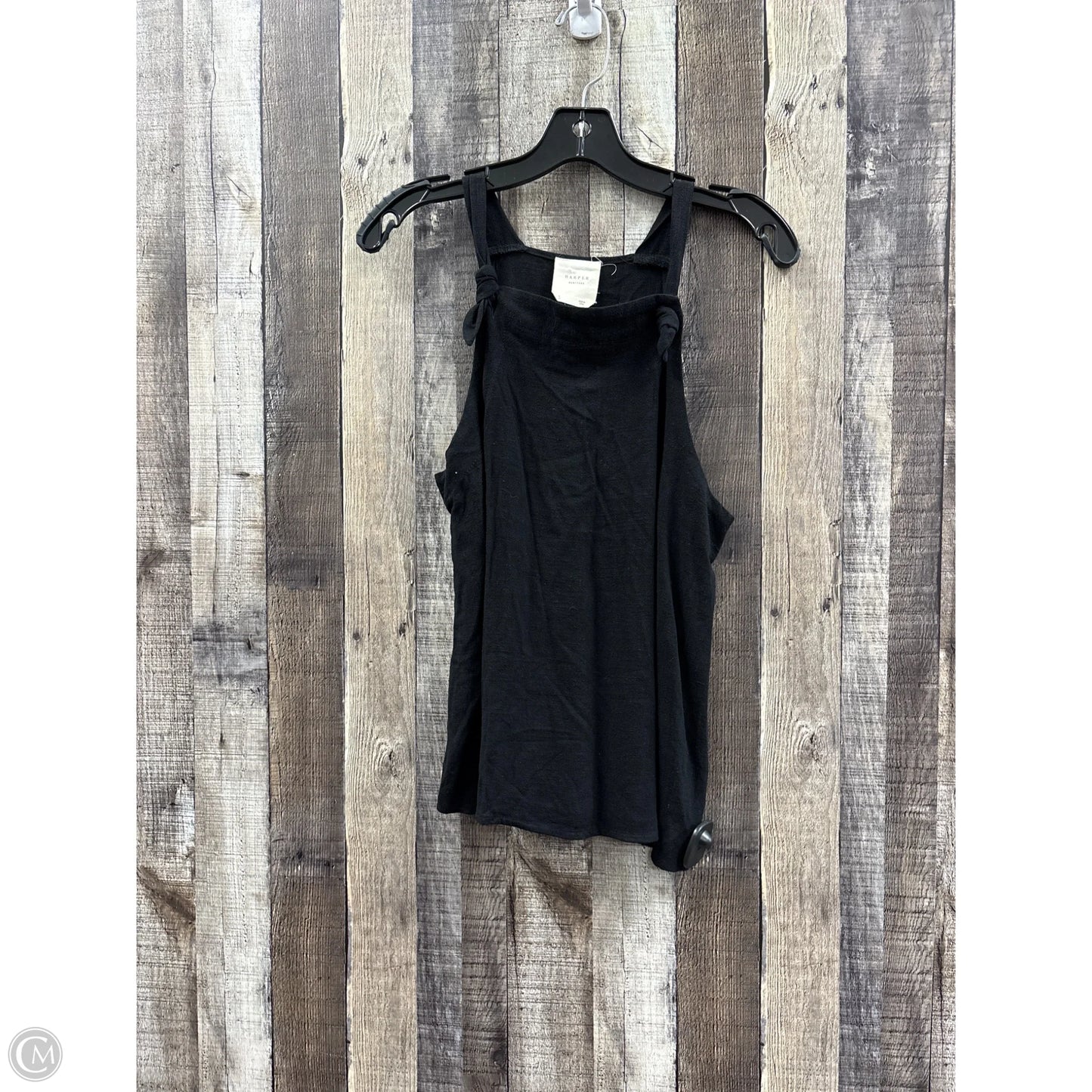 Top Sleeveless By Harper In Black, Size: S