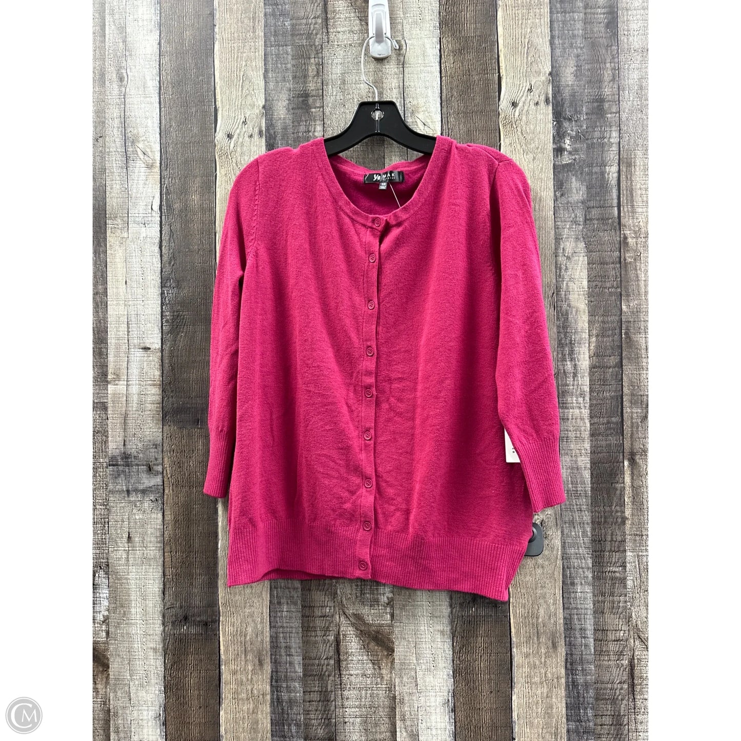 Cardigan By Cme In Pink, Size: 3x