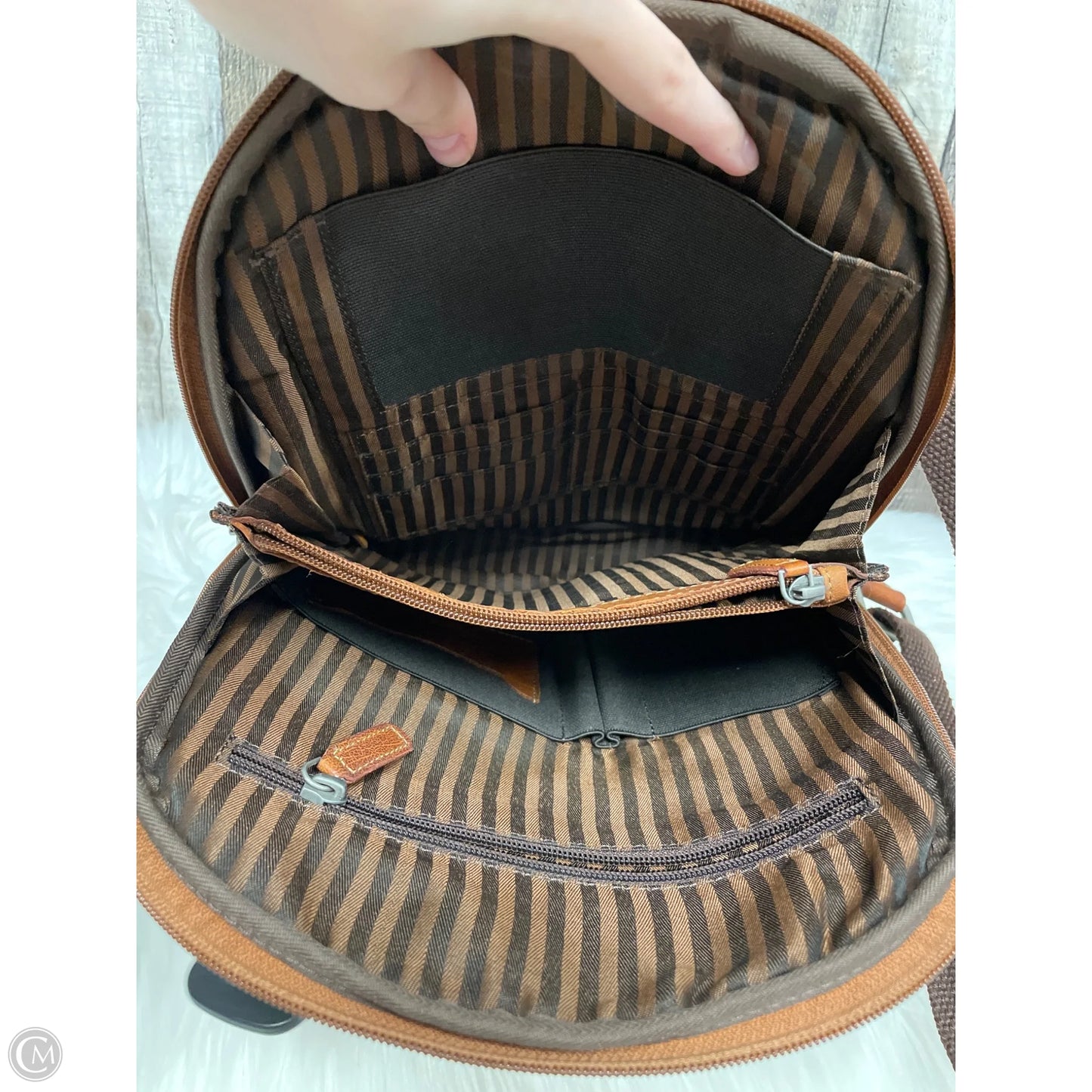 Backpack Leather By Cme, Size: Medium