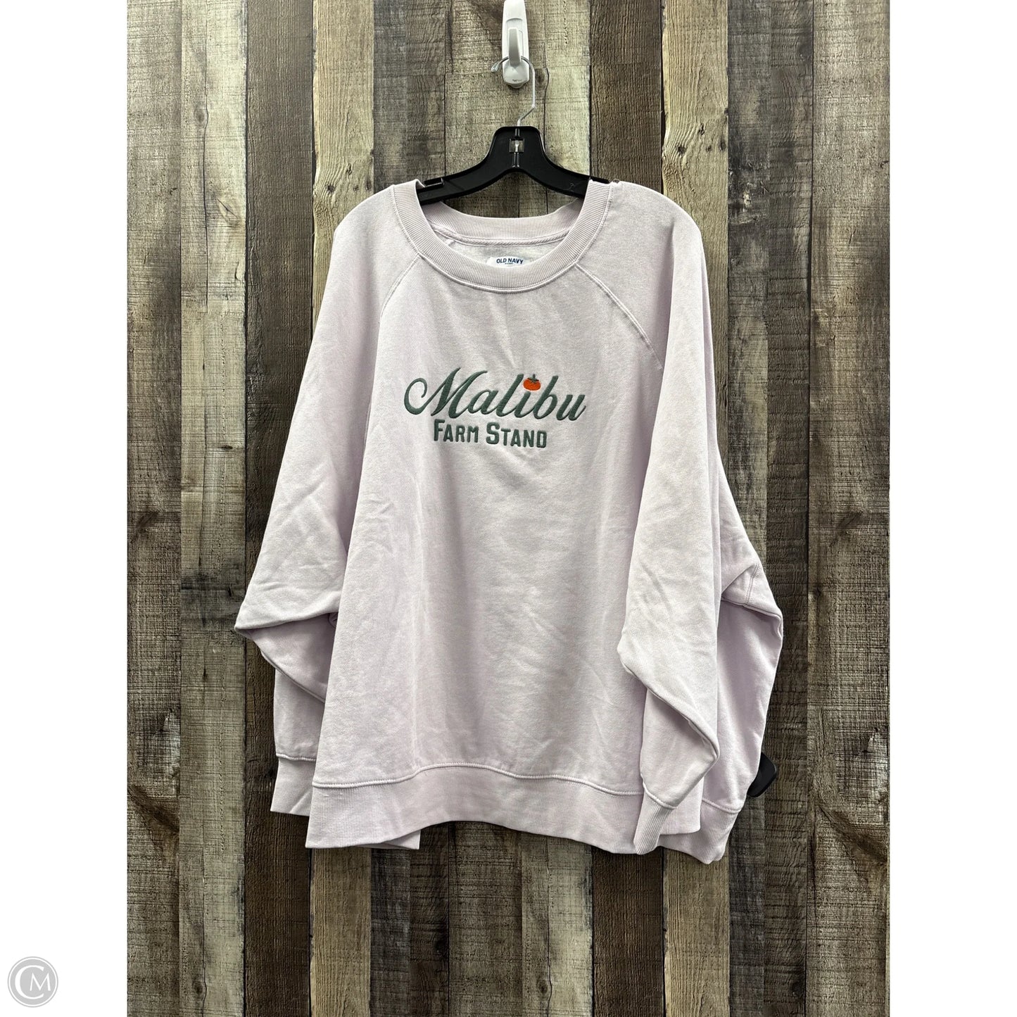 Sweatshirt Crewneck By Old Navy In Purple, Size: 4x
