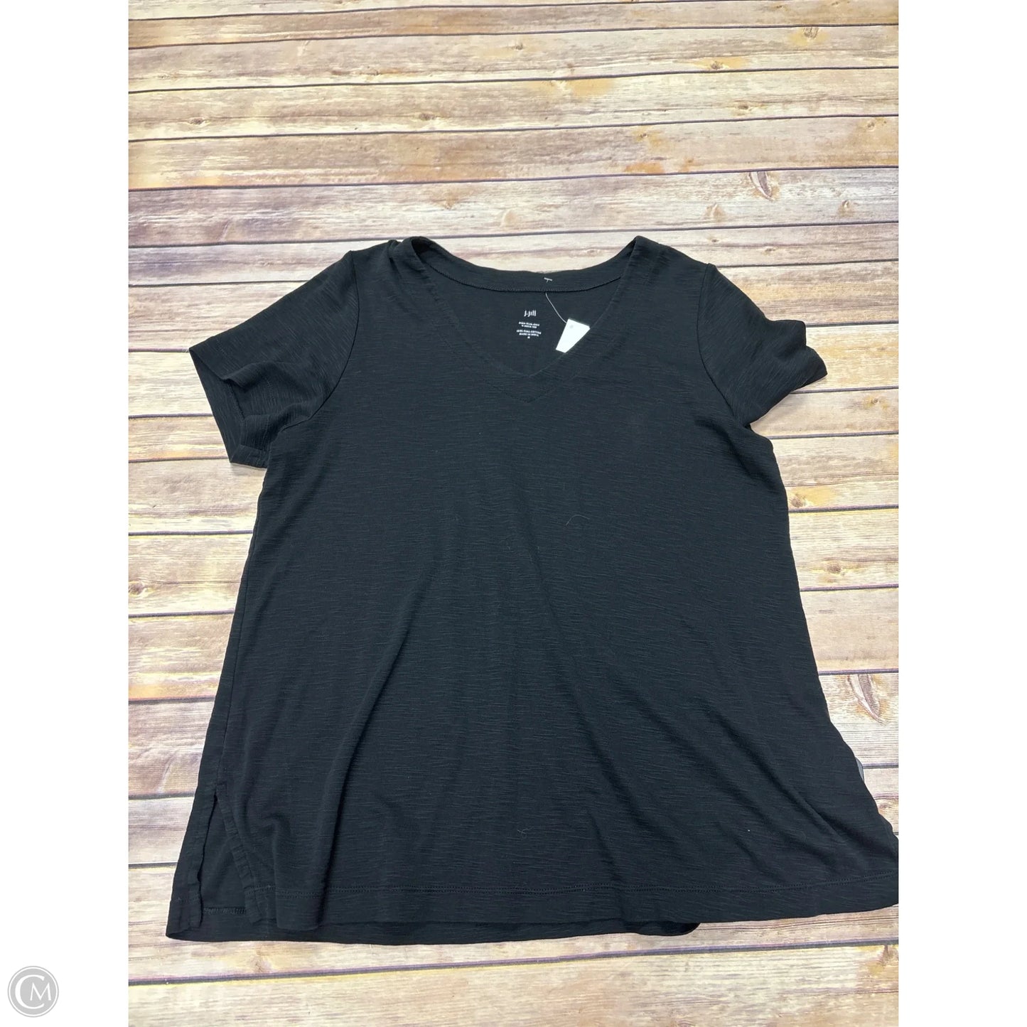 Top Short Sleeve By J. Jill In Black, Size: M