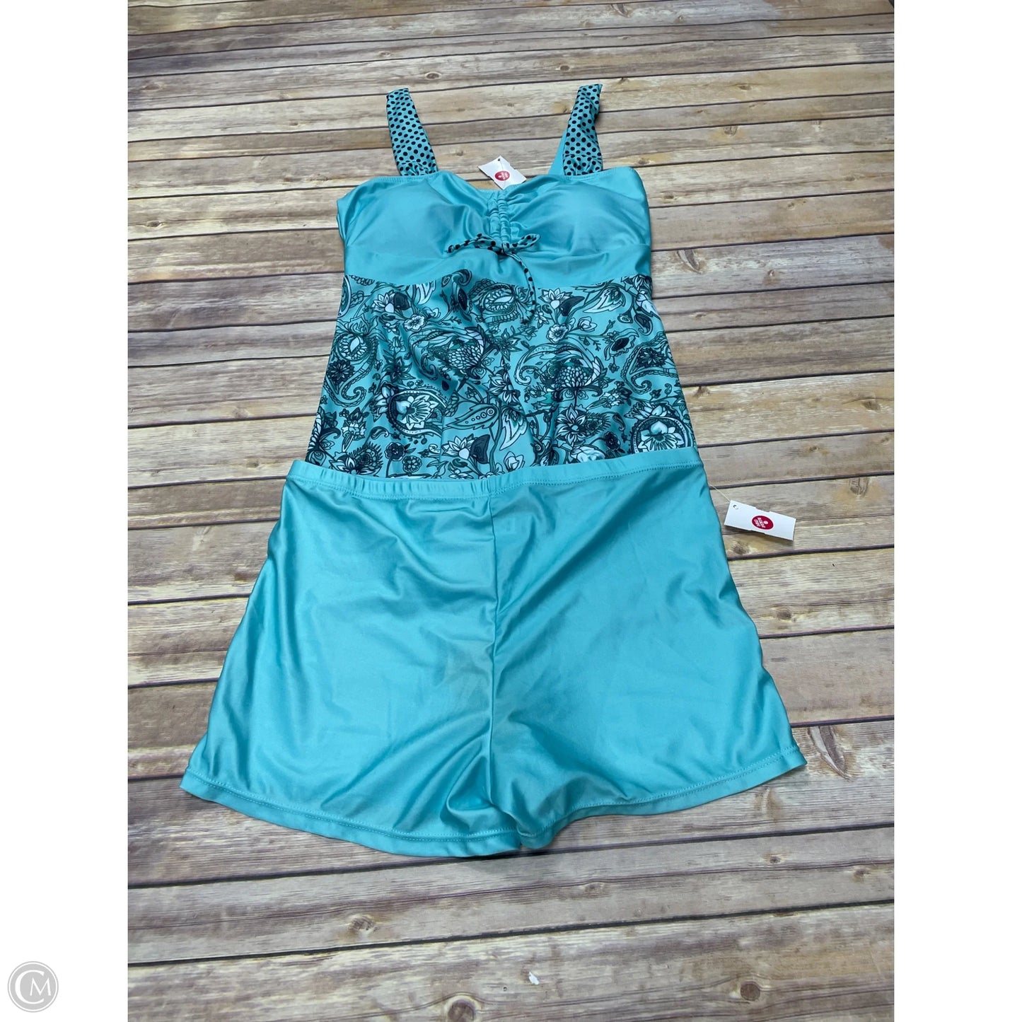 Swimsuit 2pc By Cmf In Green, Size: Xl