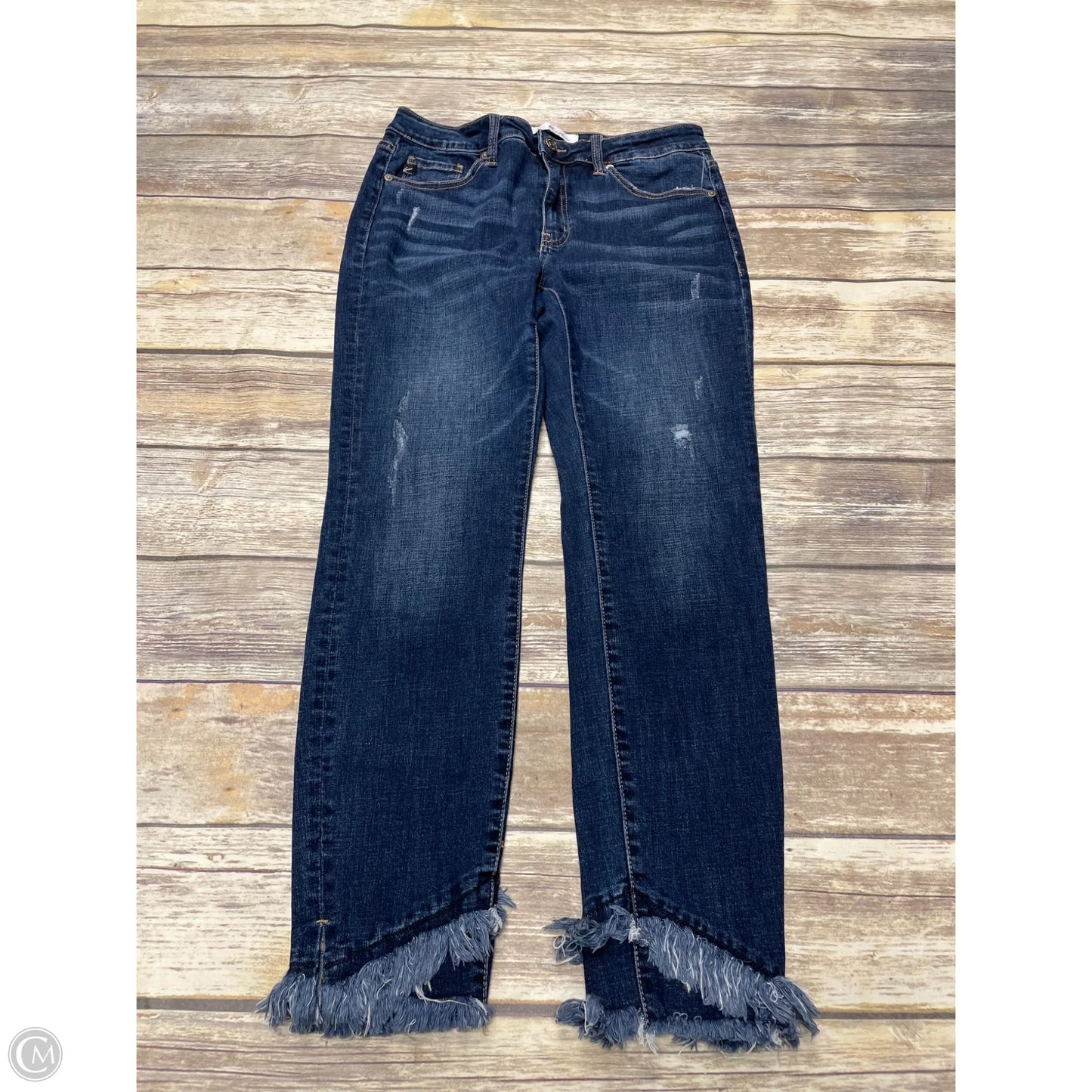 Jeans Skinny By Kancan In Blue Denim, Size: 10