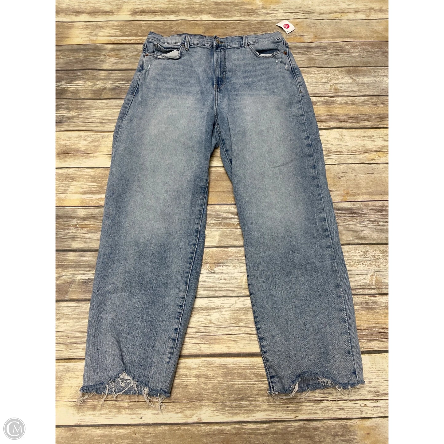 Jeans Straight By Old Navy In Blue Denim, Size: 14