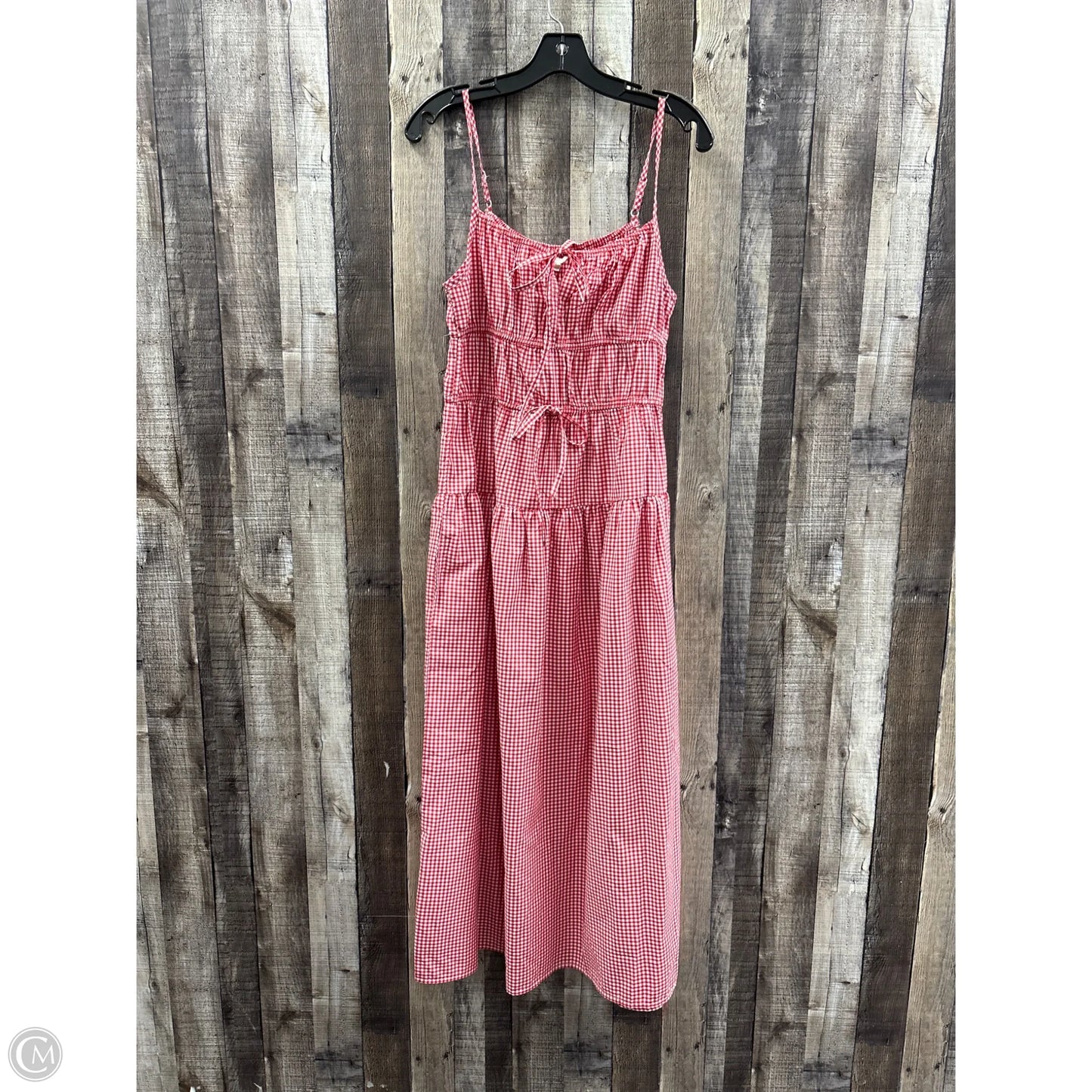 Dress Casual Maxi By Sim & Sam In Checkered Pattern, Size: L