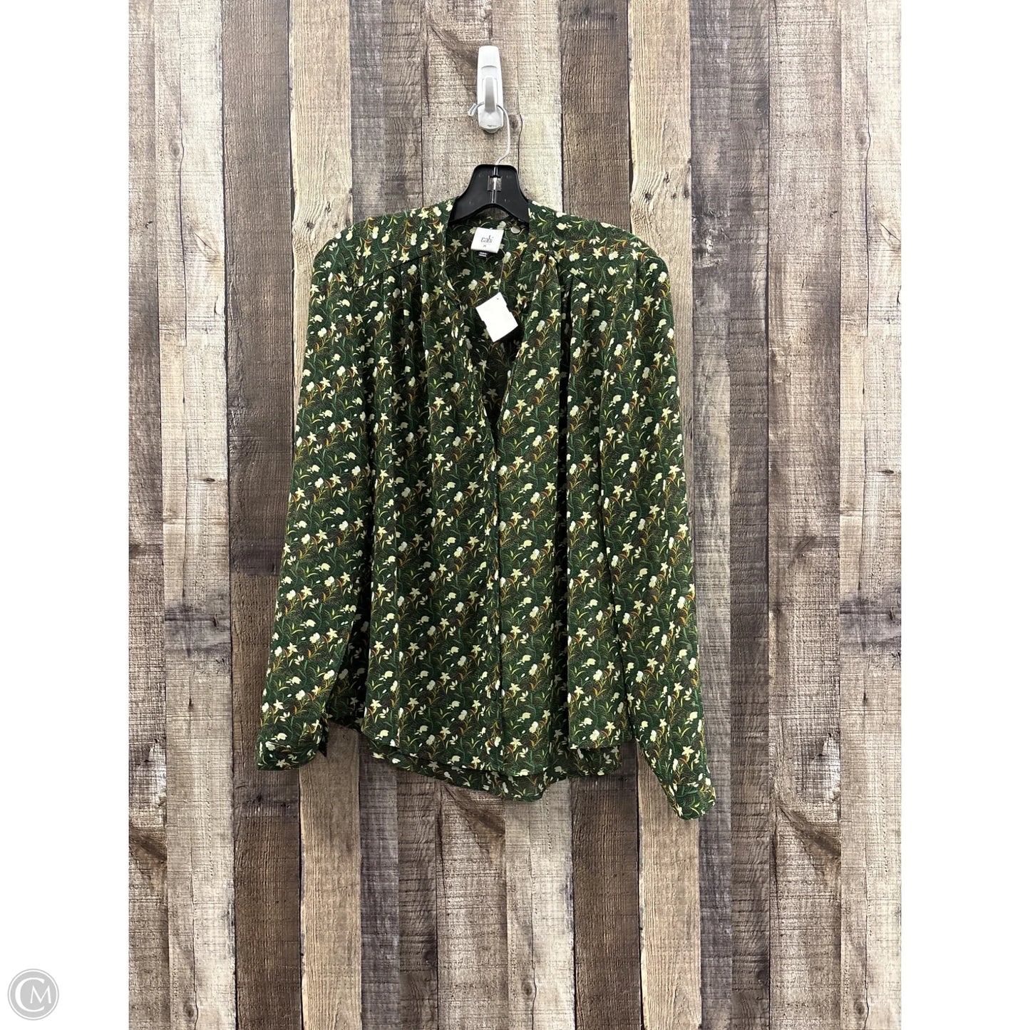 Top Long Sleeve By Cabi In Green, Size: M