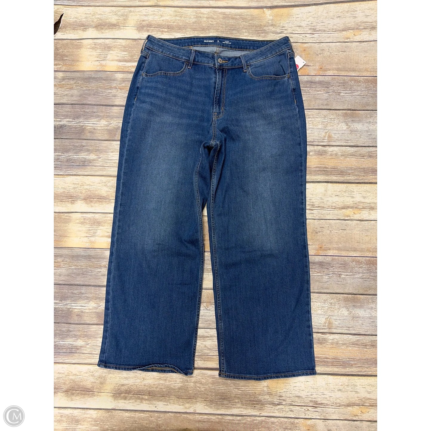 Jeans Wide Leg By Old Navy In Blue Denim, Size: 16