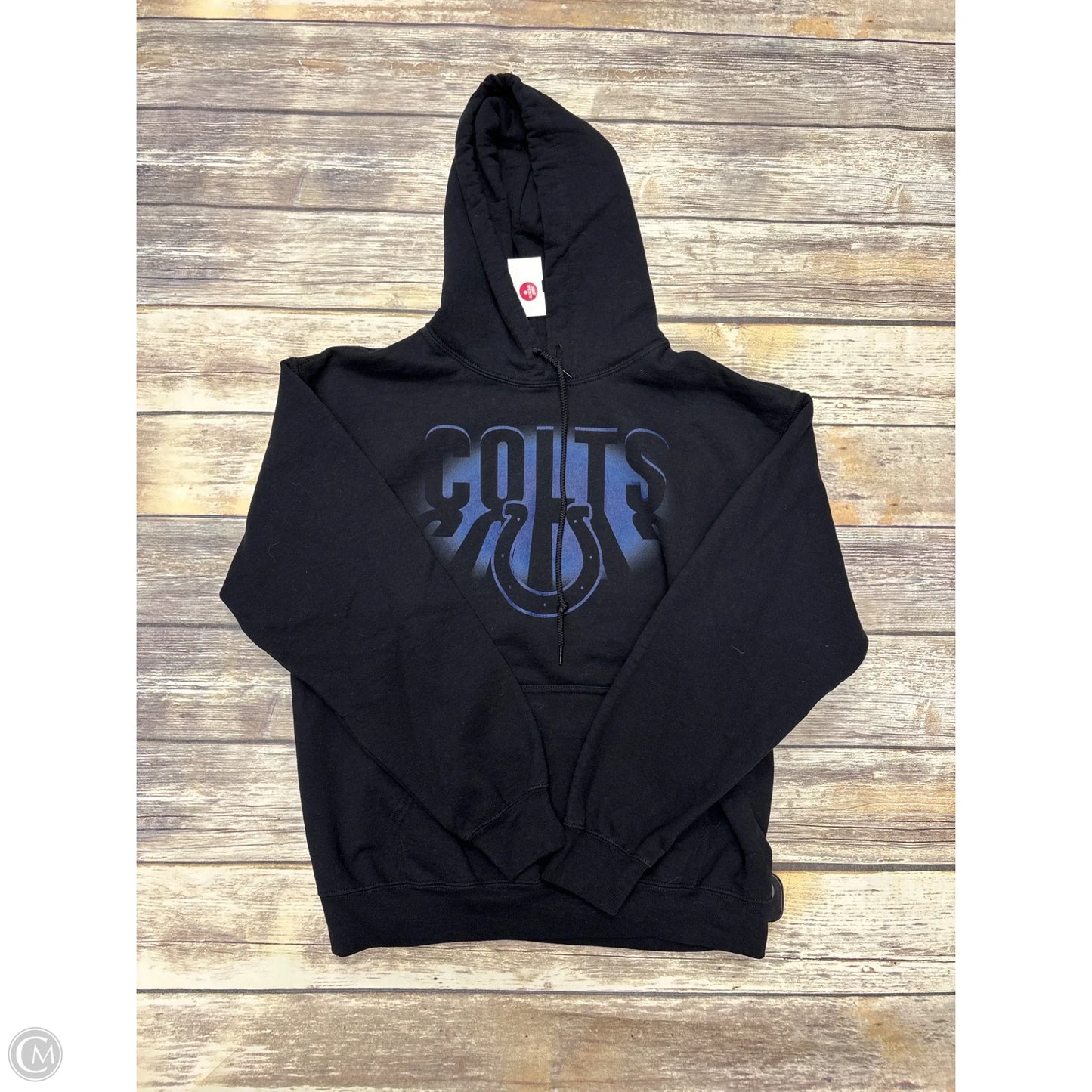 Athletic Sweatshirt Hoodie By Nfl In Black, Size: M