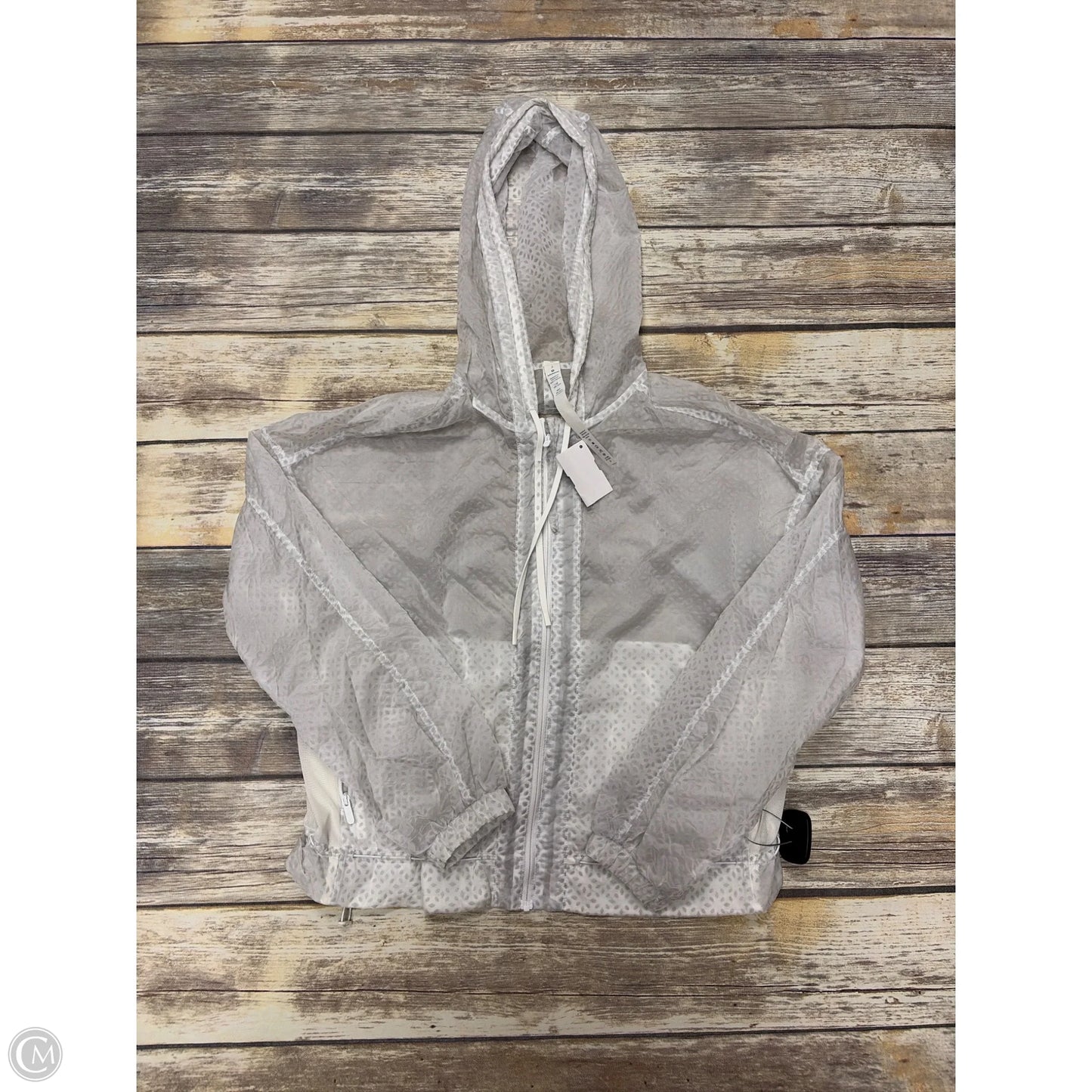 Athletic Jacket By Lululemon In White, Size: 2