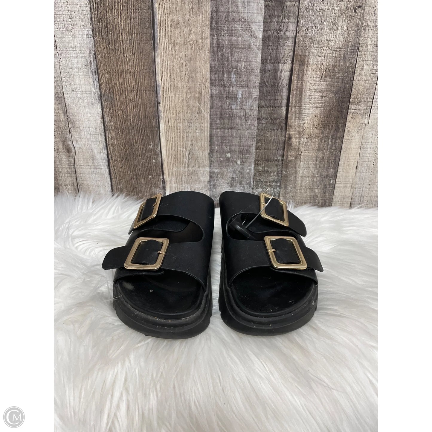 Sandals Flats By Mia In Black, Size: 7