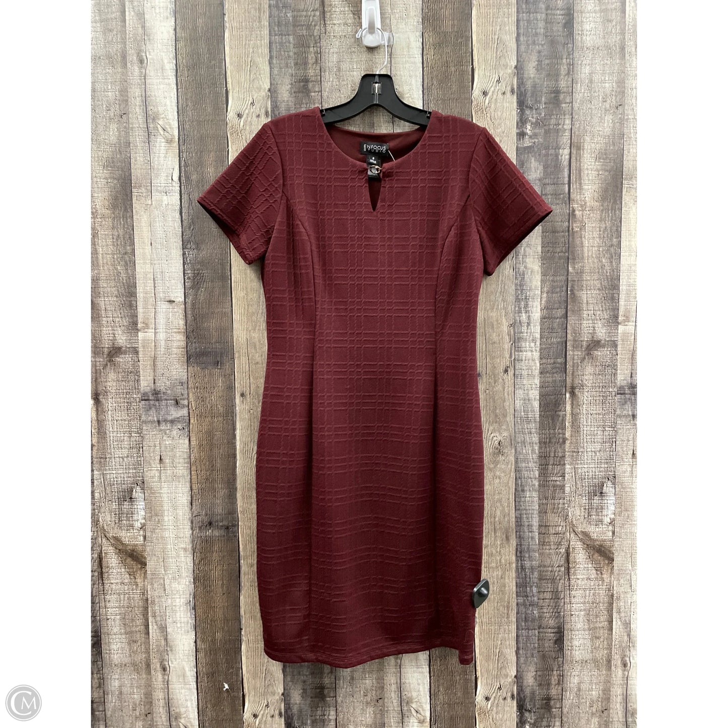 Dress Casual Short By Enfocus In Red, Size: M