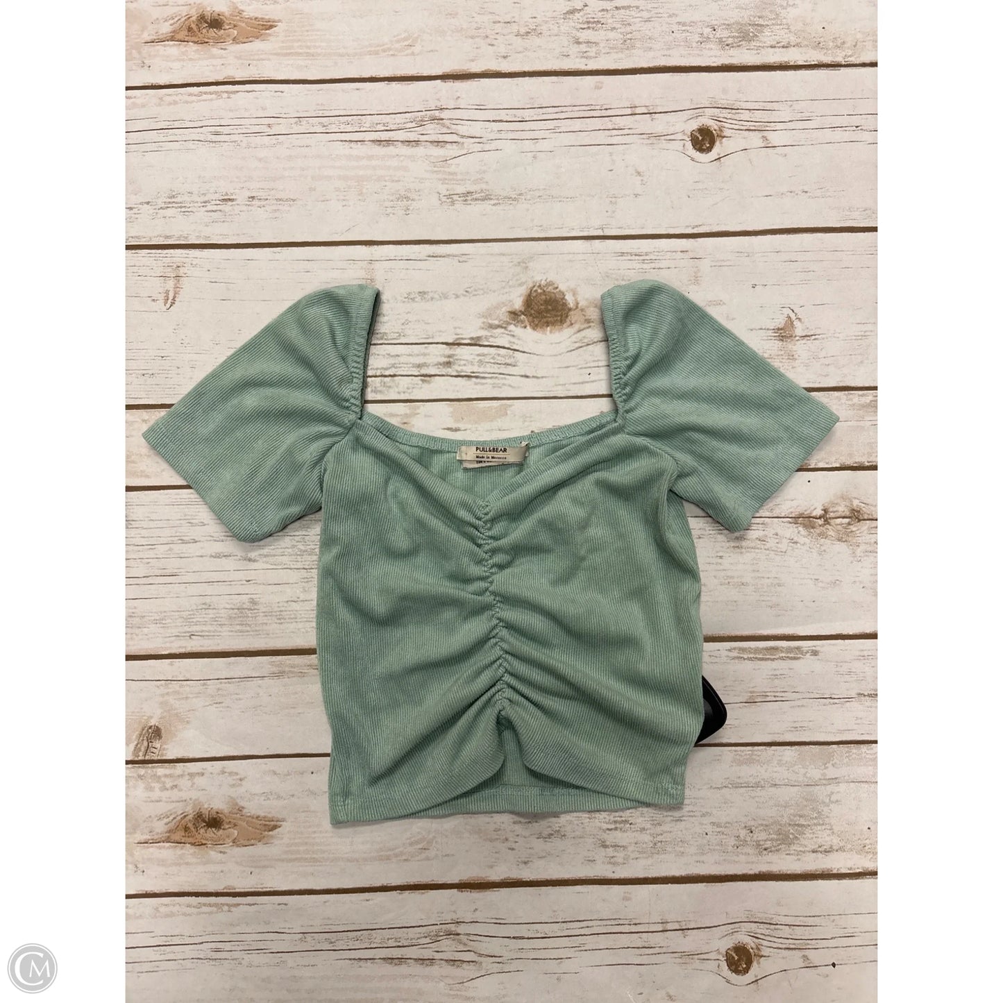 Top Short Sleeve By Cme In Green, Size: S