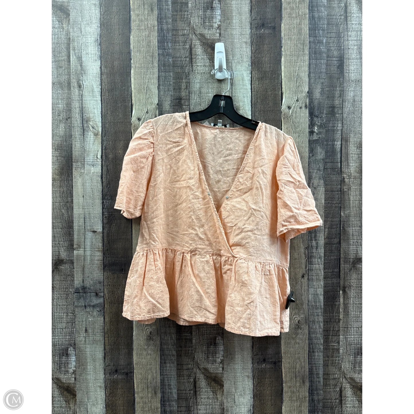 Top Short Sleeve By Madewell In Pink, Size: M