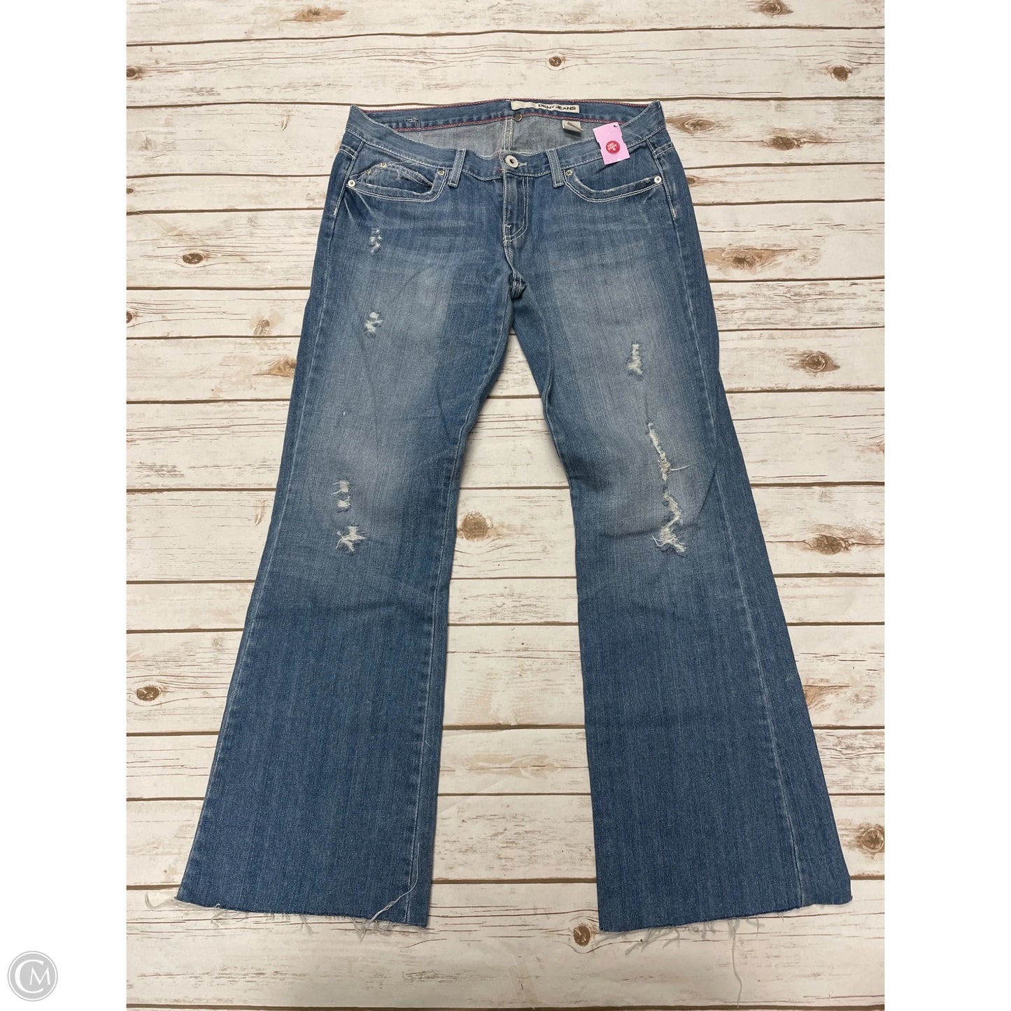Jeans Boyfriend By Dkny In Blue Denim, Size: 10