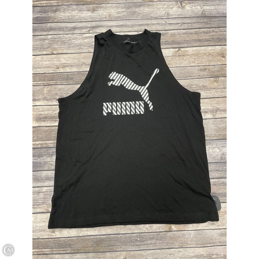 Athletic Tank Top By Puma In Black, Size: M