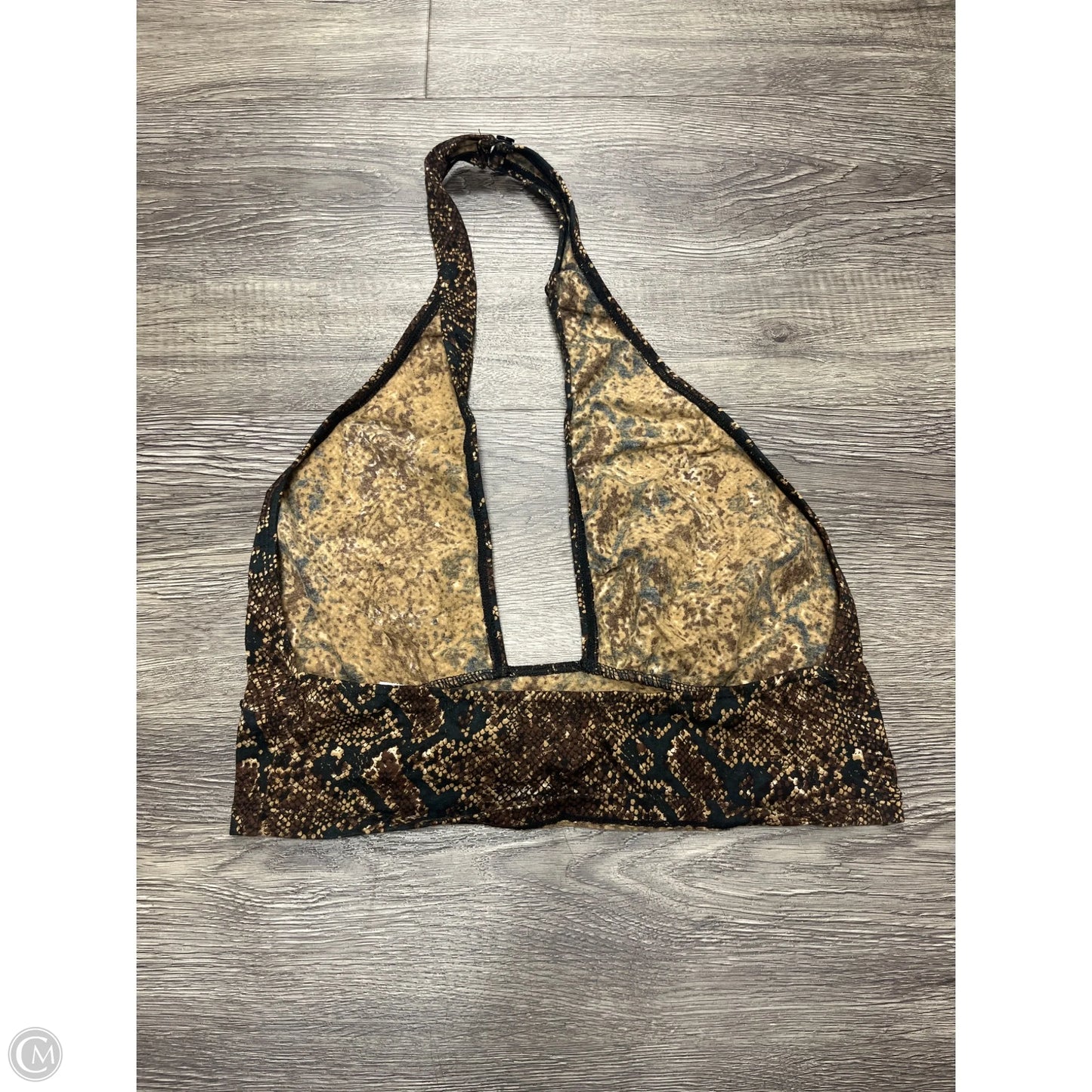 Top Sleeveless By Cme In Snakeskin Print, Size: S