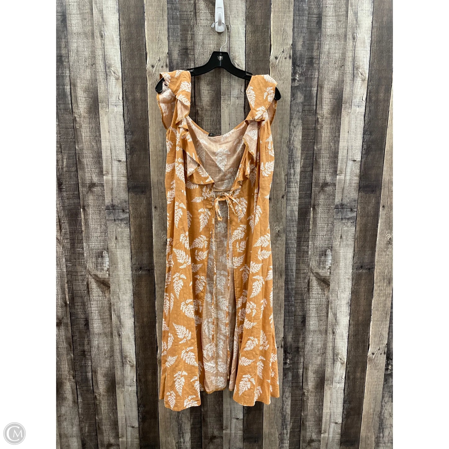 Dress Casual Midi By Cme In Tan, Size: L